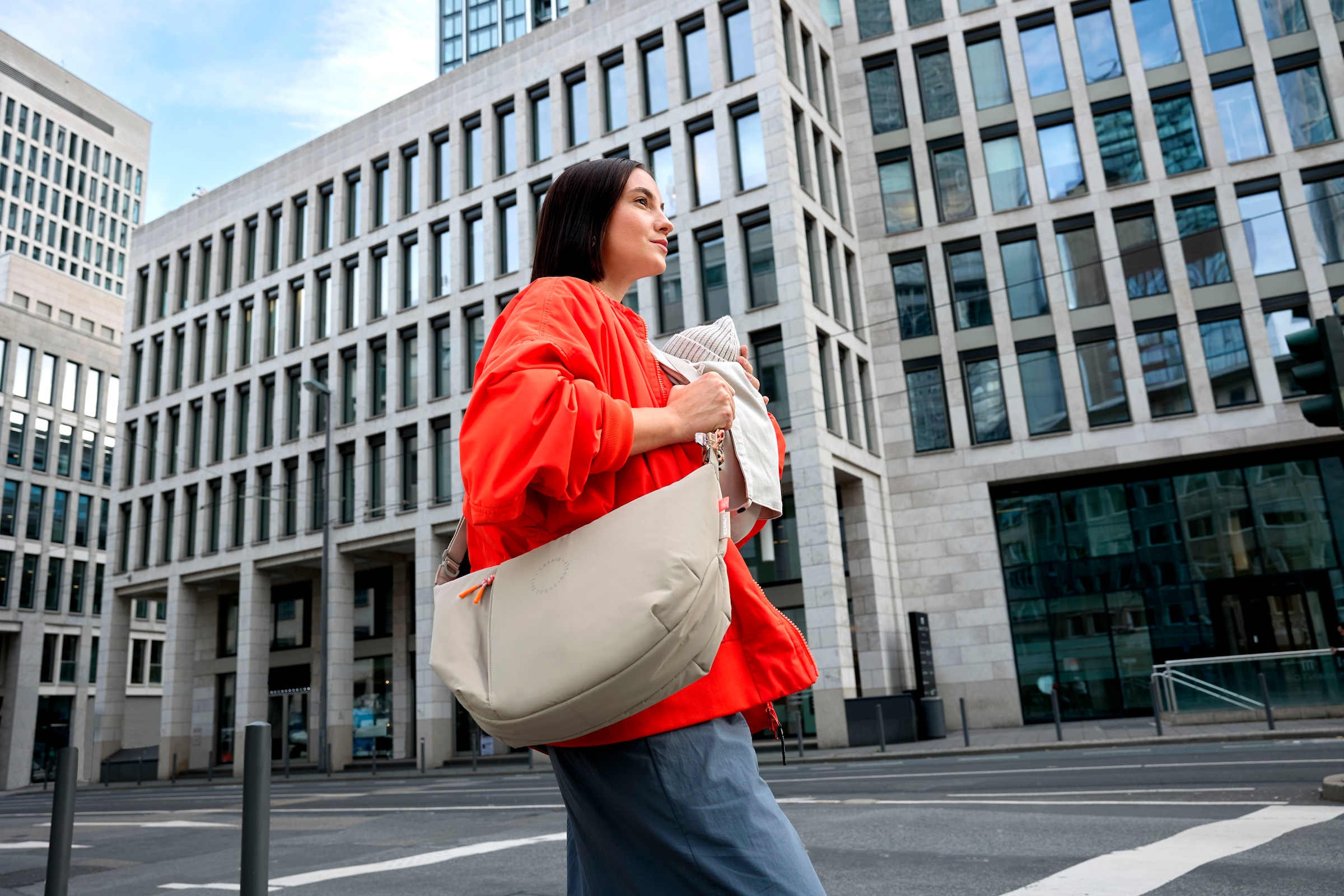 LÄSSIG Wickeltasche »Green Label, Lunua Bum Bag, beige«, mit Wickelauflage