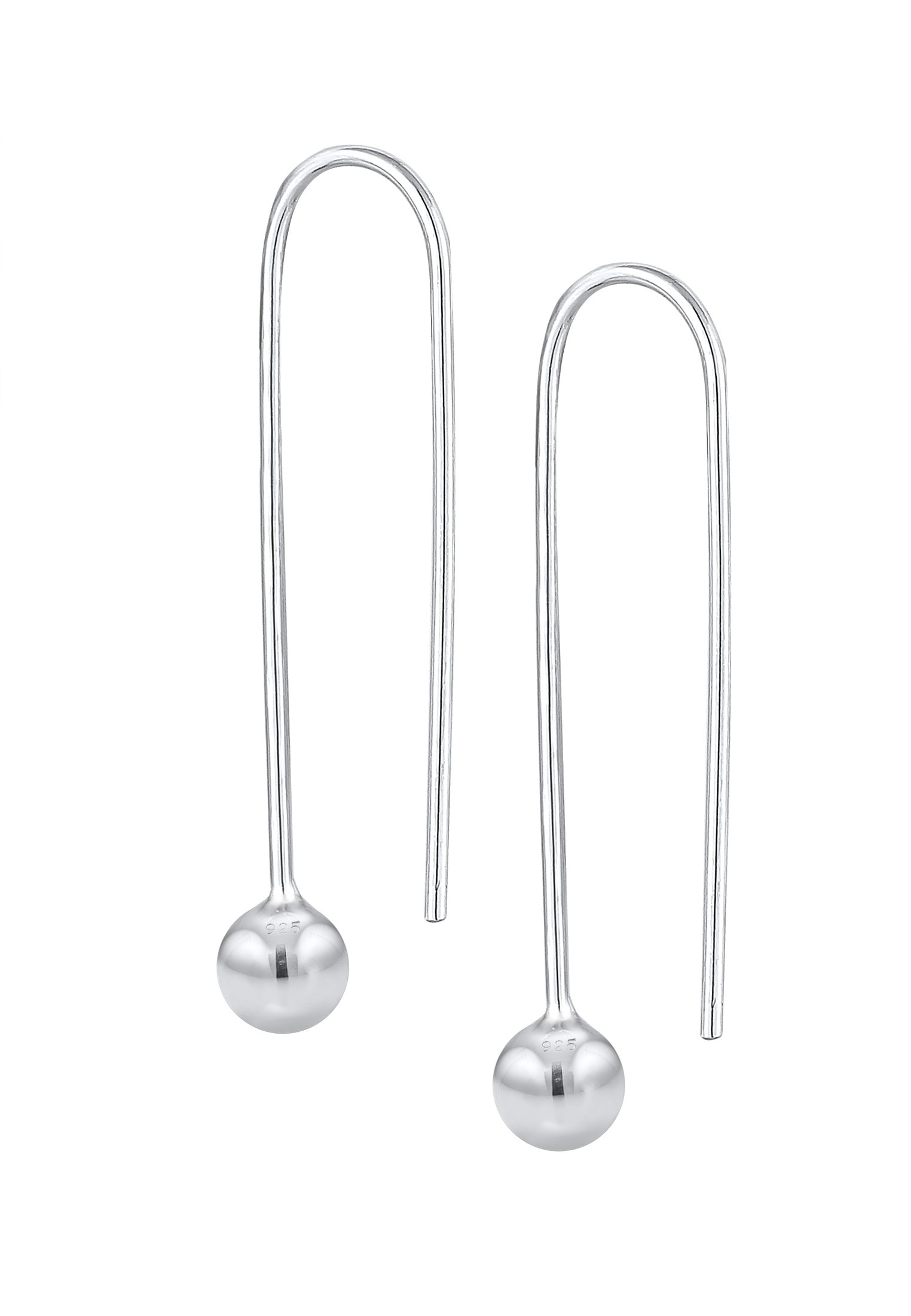 Elli Paar Ohrhänger »Ohrringe Ohrhänger lang Kugel 925 Sterling Silber«
