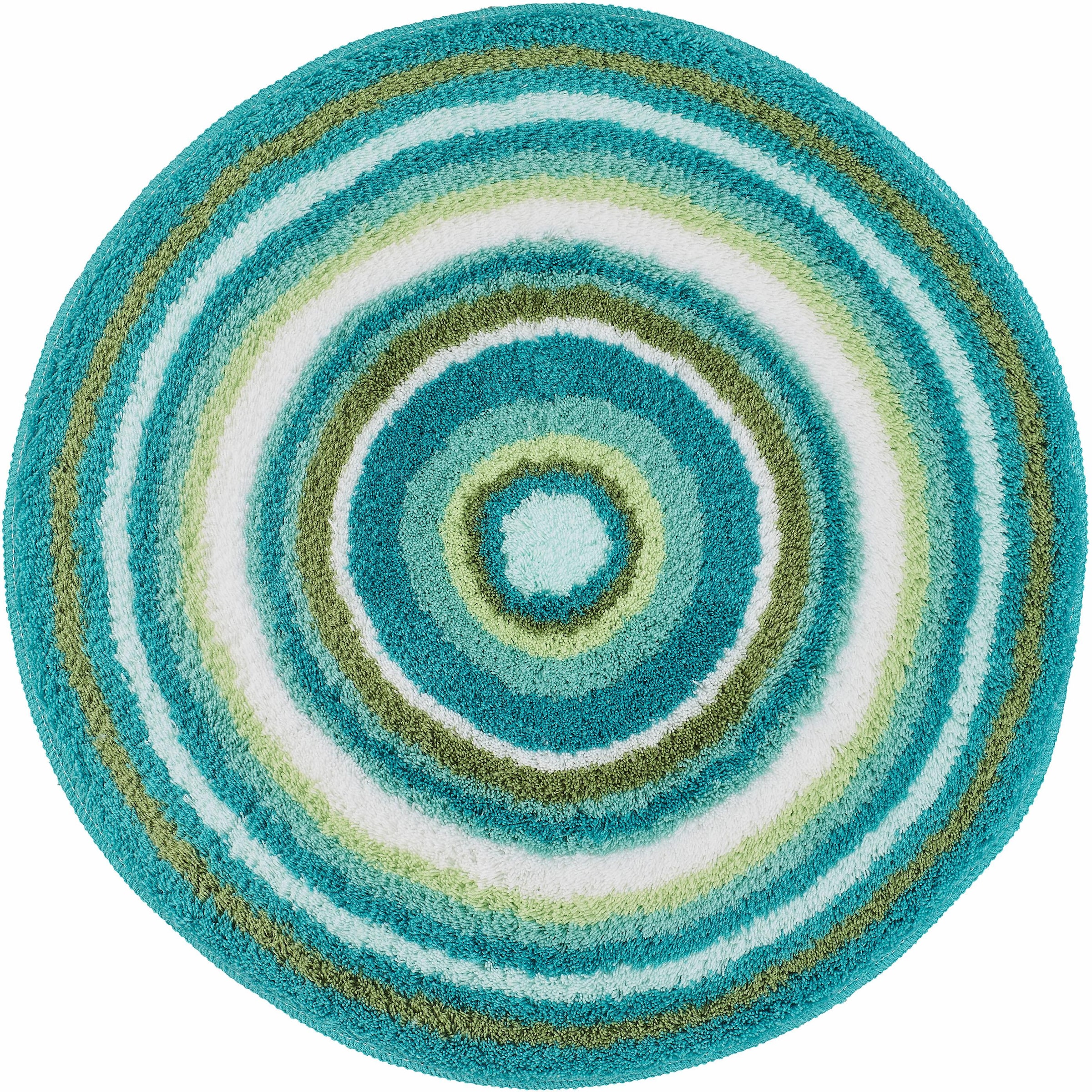 Kleine Wolke Badematte »Mandala«, rutschhemmend beschichtet, fußbodenheizungsgeeignet, Badteppich, modernes Design, gestreift, waschbar