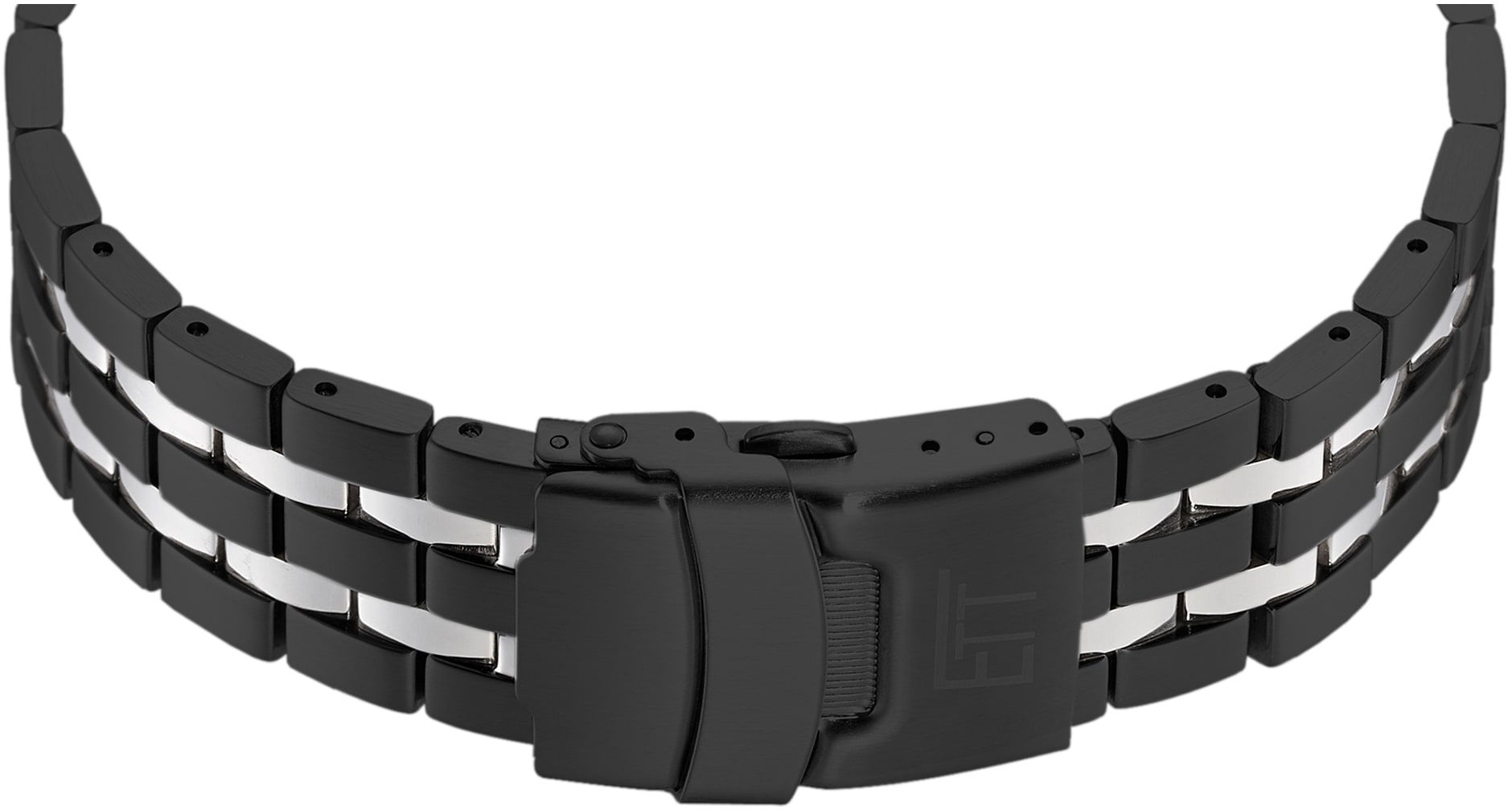 ETT Funkchronograph »Arctica«, Armbanduhr, Herrenuhr, Stoppfunktion, Datum, Solar, Edelstahlarmband