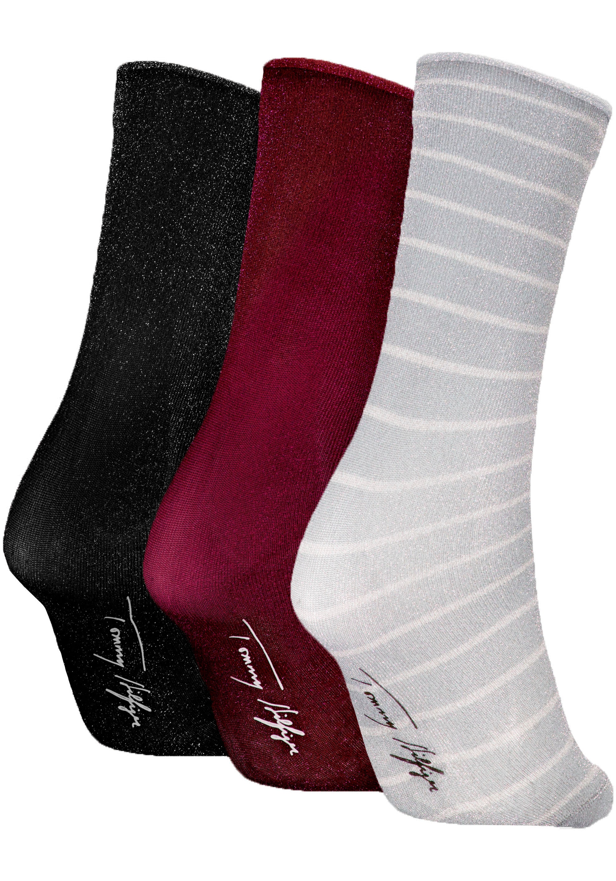 Tommy Hilfiger Socken, (2 Paar), mit elastischen Bündchen