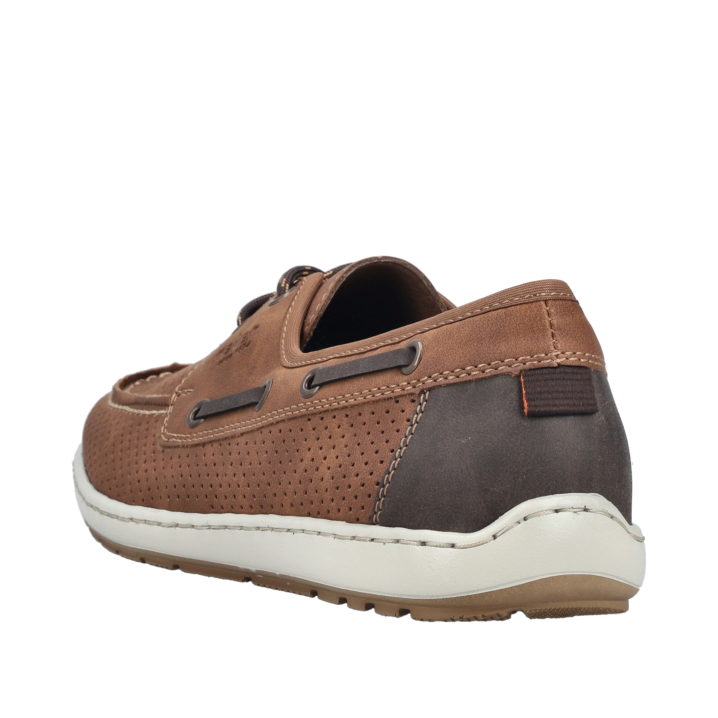 Rieker Bootsschuh  Mokassin, Halbschuh, Frühlingsschuh mit Perforation