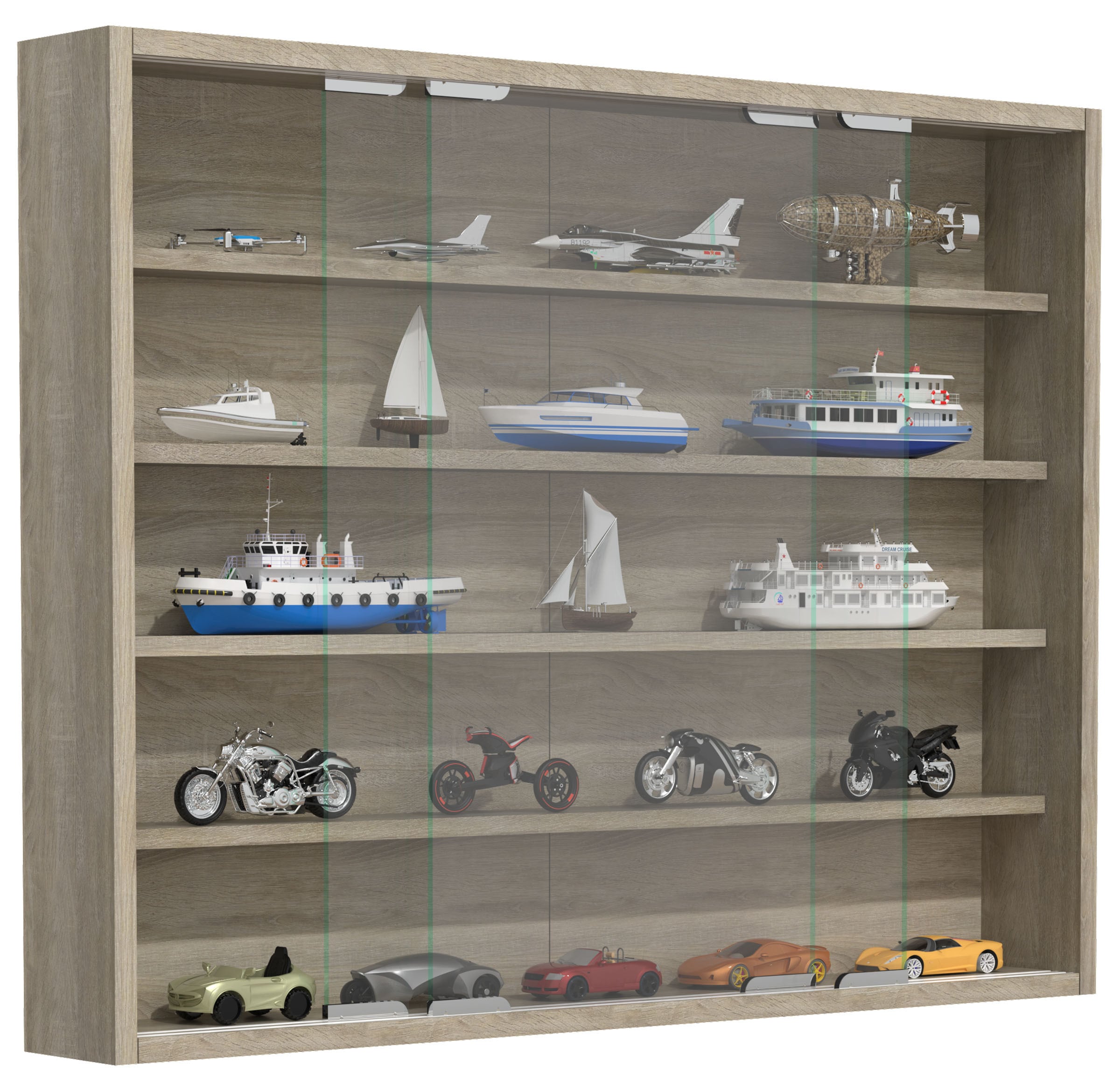 VCM Wandregal »Hängevitrine Wandvitrine Sammel Deko Agisa L« 1 Stk. tlg.