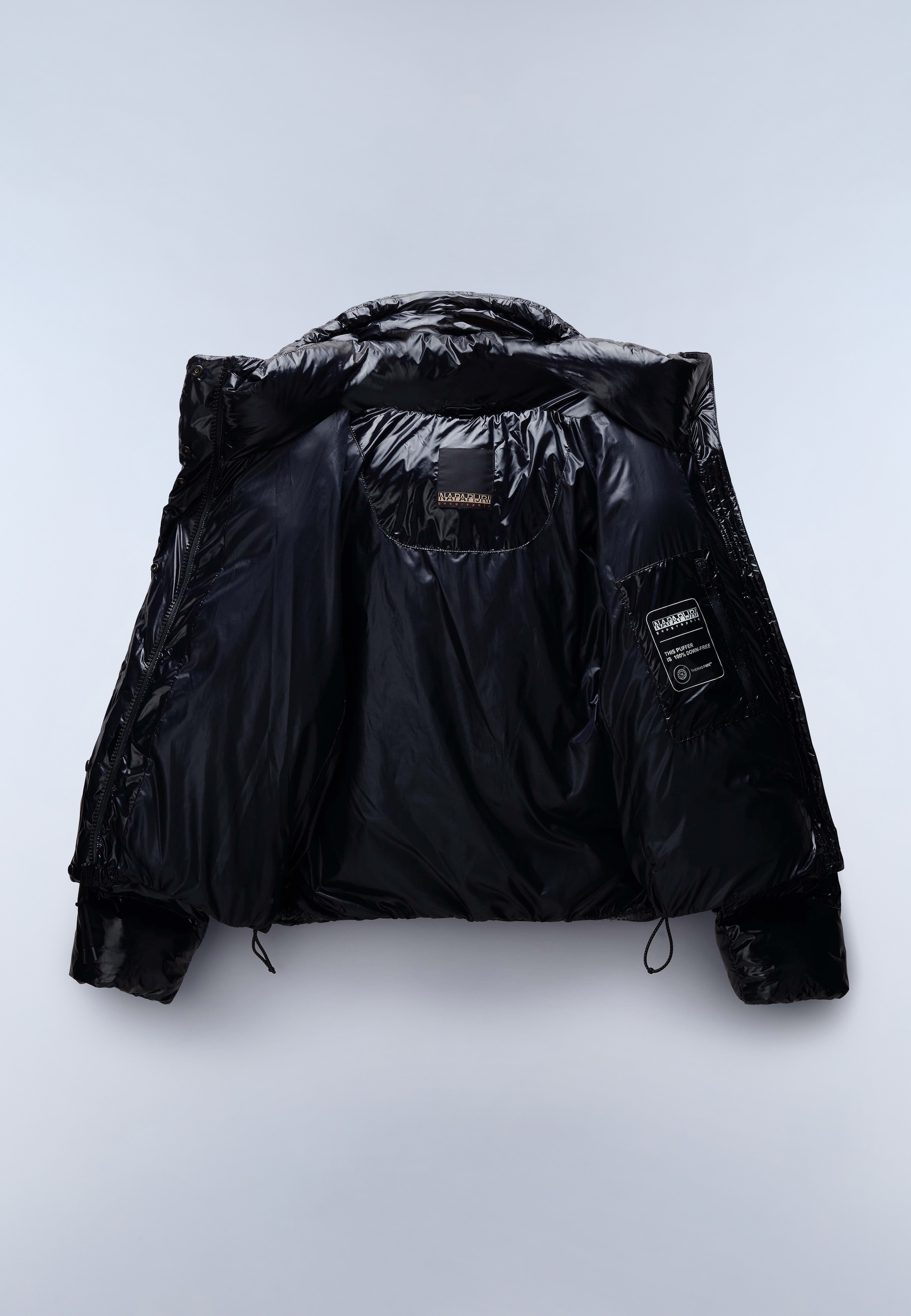Napapijri Steppjacke mit Kapuze unifarbenes Design, aus Polyamid und Polyurethan, mit Polyesterfutter