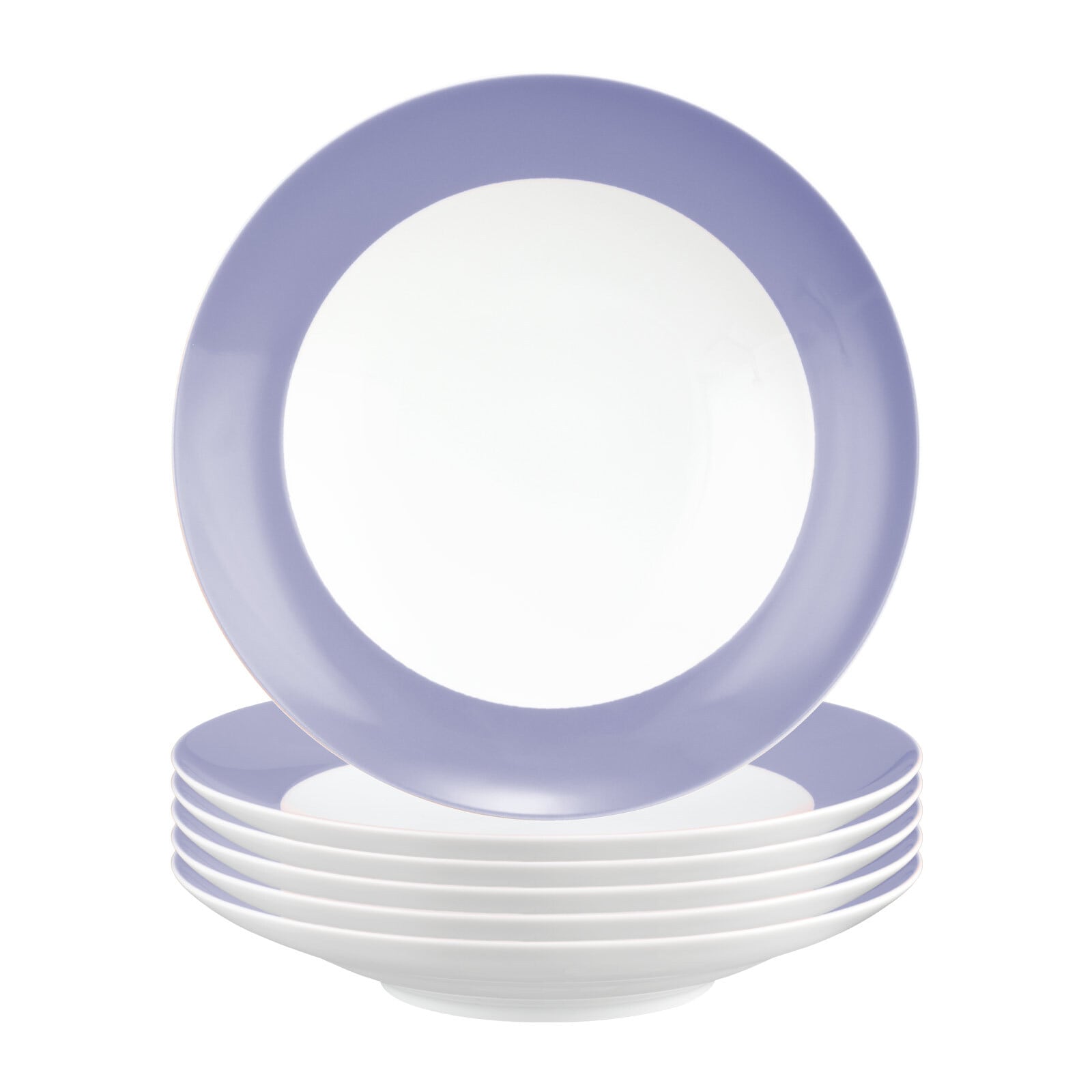 Seltmann Weiden Suppenteller »Suppenteller Liberty Pure Colors ø 23,5 cm 6er Set« Spülmaschinenfest, Mikrowellensicher, Ofenfest