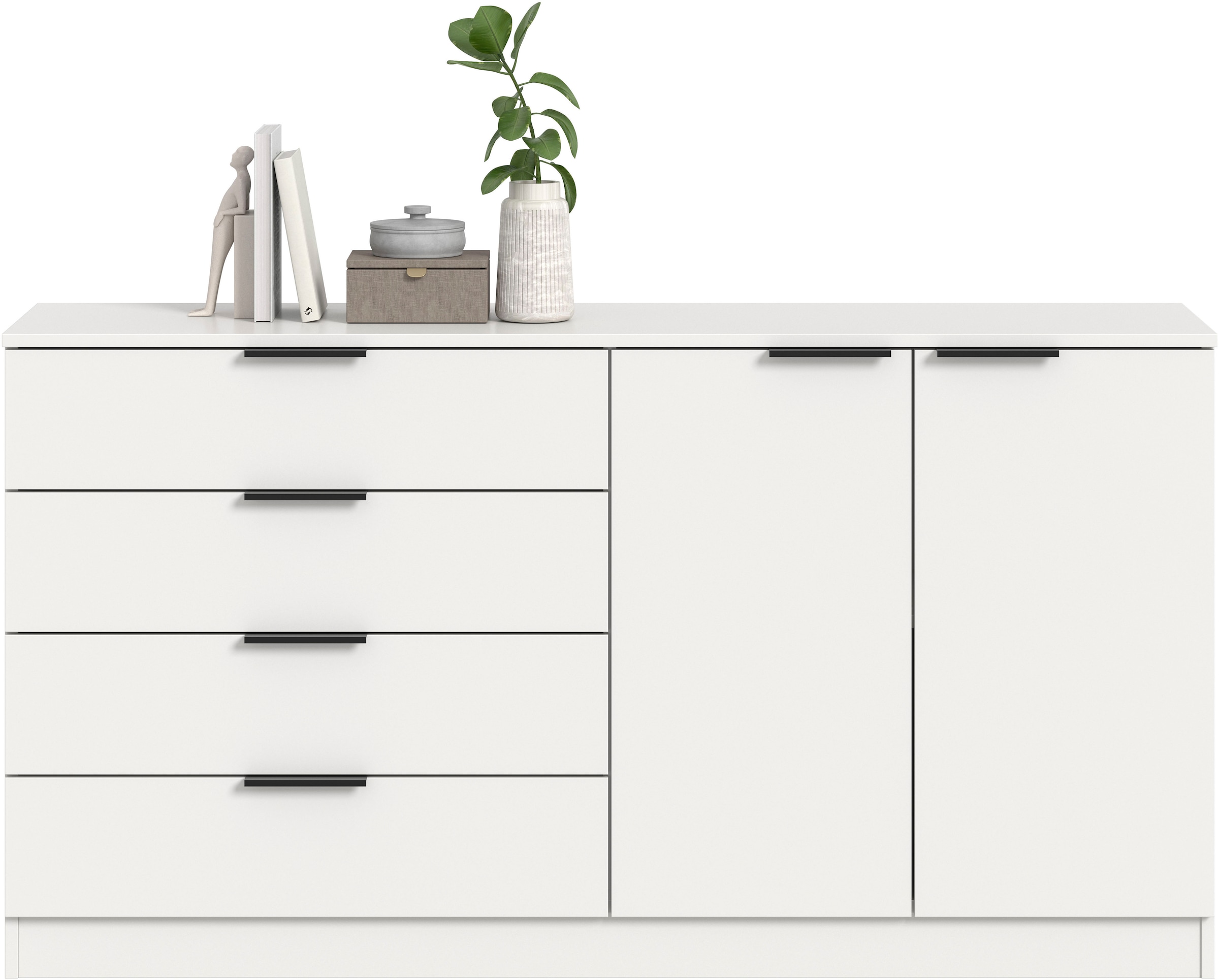 Home affaire Sideboard »SKARDE, Breite 148 cm, 4 Schubkästen, 2 Türen, viel Stauraum« in verschiedenen Farben und Breiten erhältlich, individuell einsetzbar,  Kommode, Anrichte, Schubkastenkommode, Schuhschrank, Schrank