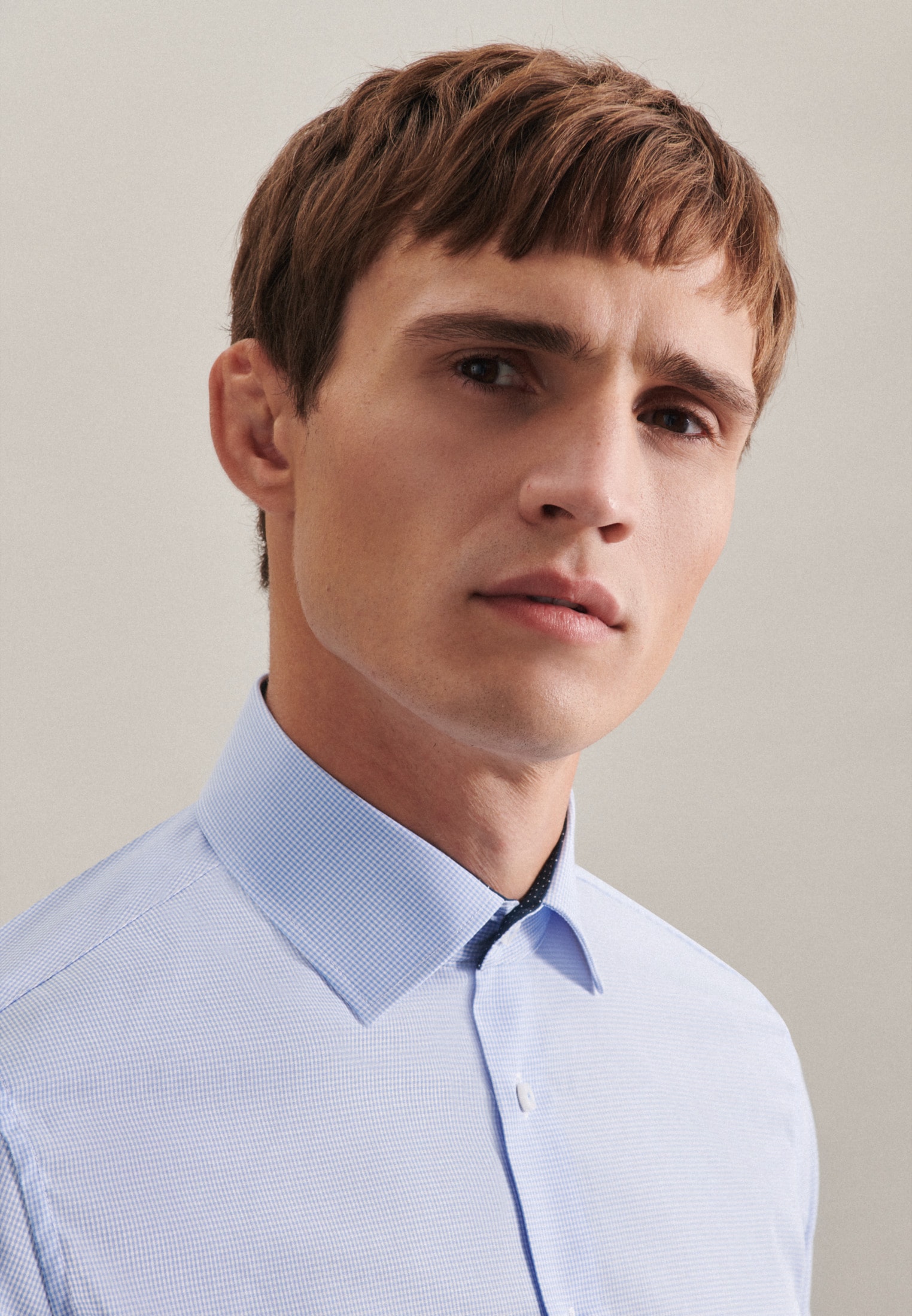 seidensticker Businesshemd »Schwarze Rose« Slim 1/1 Kentkragen Karo