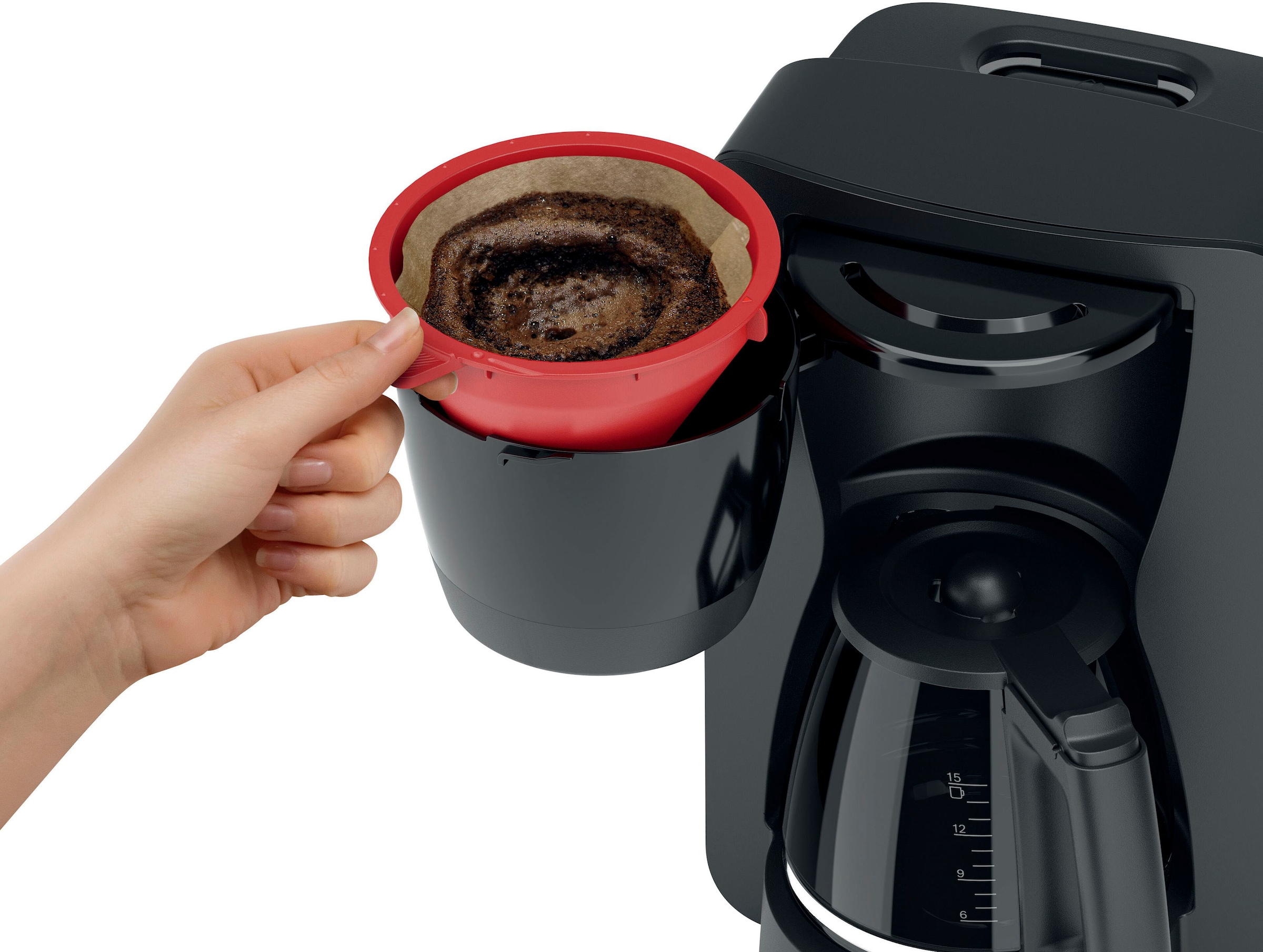 BOSCH Filterkaffeemaschine »MyMoment TKA2M113«, 1,25 l Kaffeekanne, Papierfilter, 1x4, für 10-15 Tassen, Glaskanne, 40min Warmhaltefunktion, 1200 W