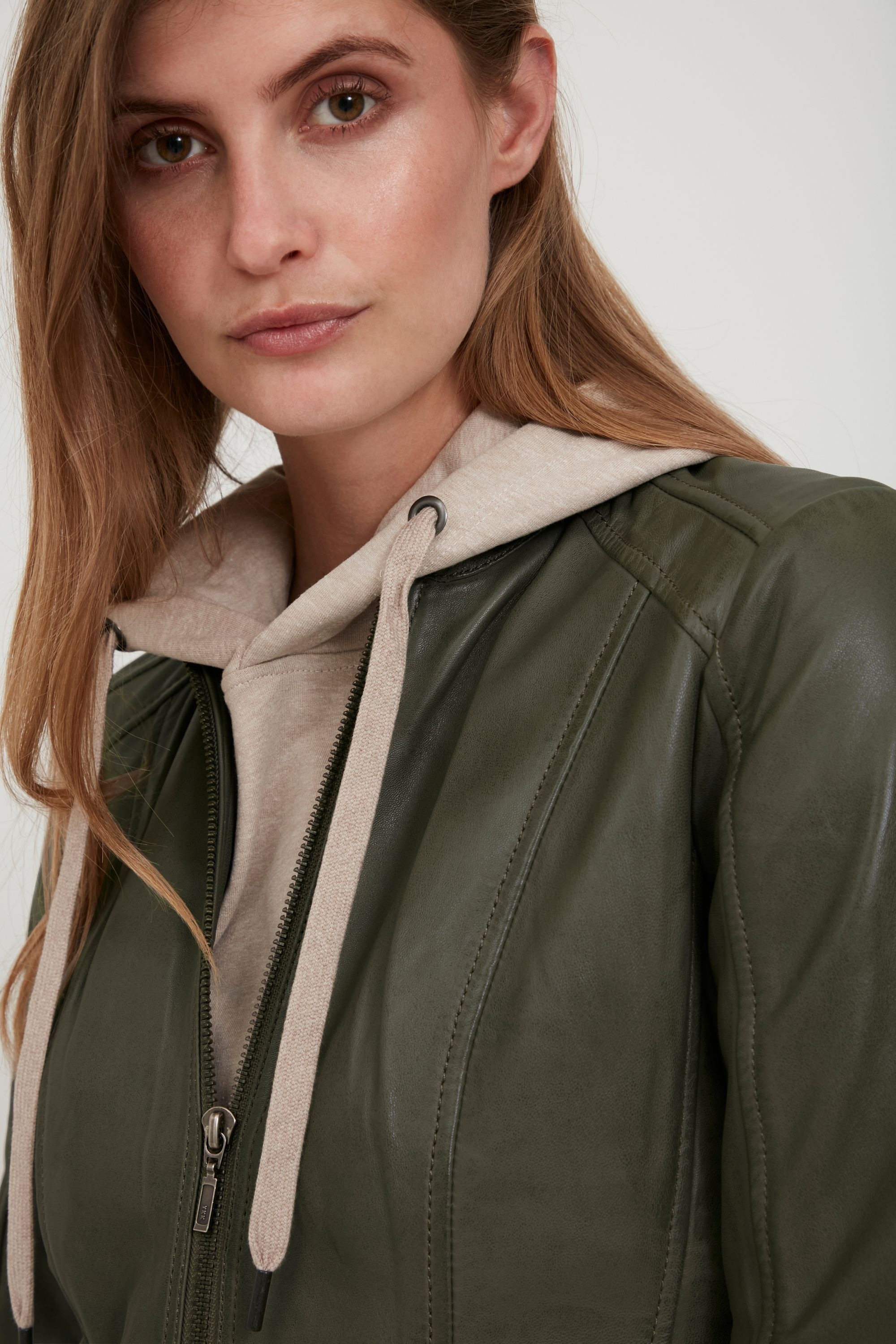 fransa Lederjacke »Lederjacke FRBaleather«, ohne Kapuze