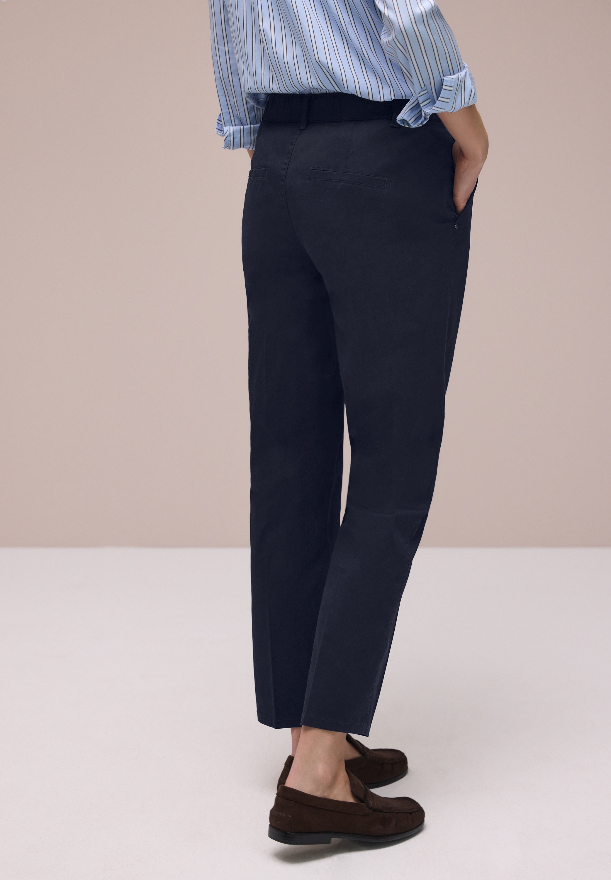 STREET ONE Chinohose  aus Twillstoff
