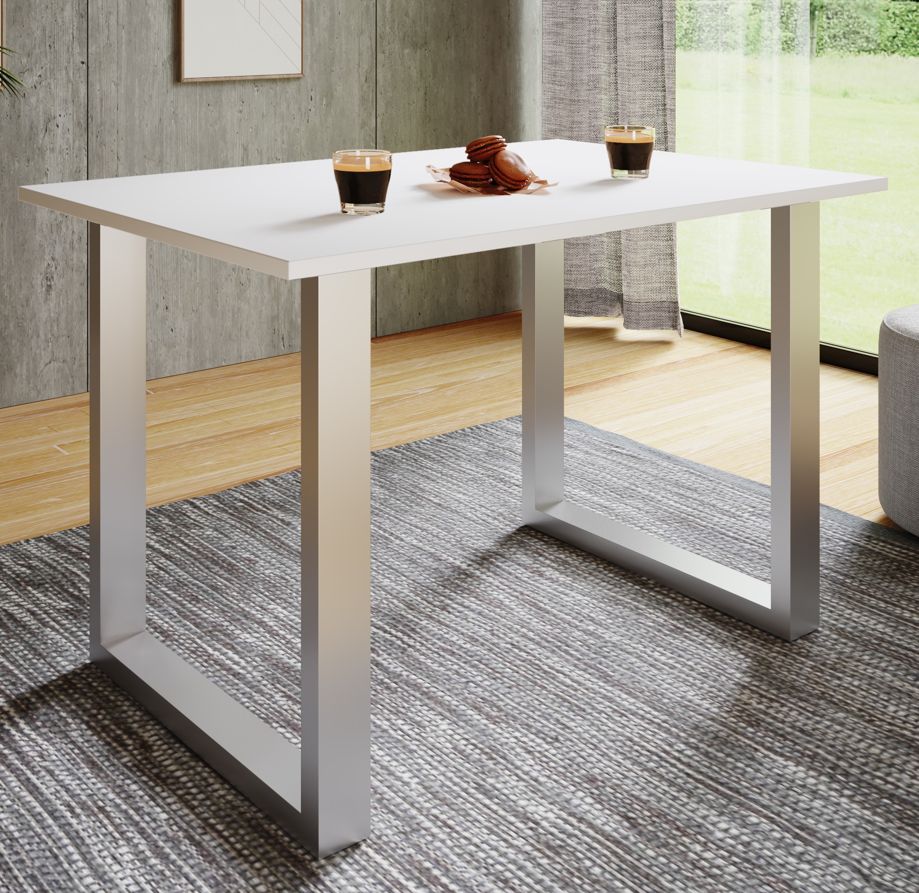 VCM Esstisch »Premium Holz Esstisch Küchentisch Xona U 140x50« 1 Stk. tlg.