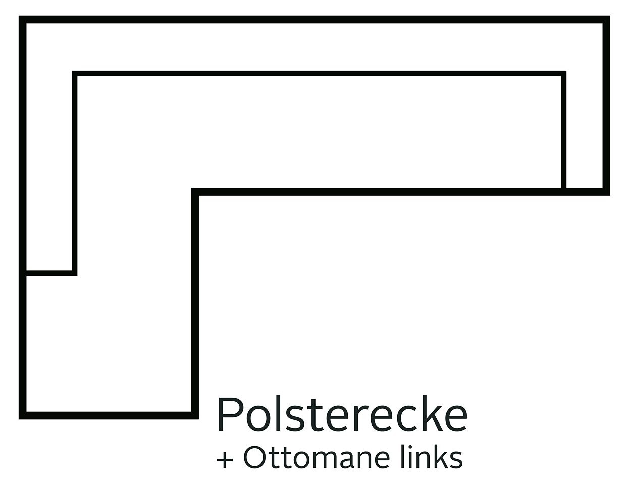 Home affaire Ecksofa »MARSEILLE 278/202 cm, L-Form, Ottom. rechts/links, verschiedene Bezüge«, Massivholzbeine Eiche, Landhausstil, Wellenunterfederung