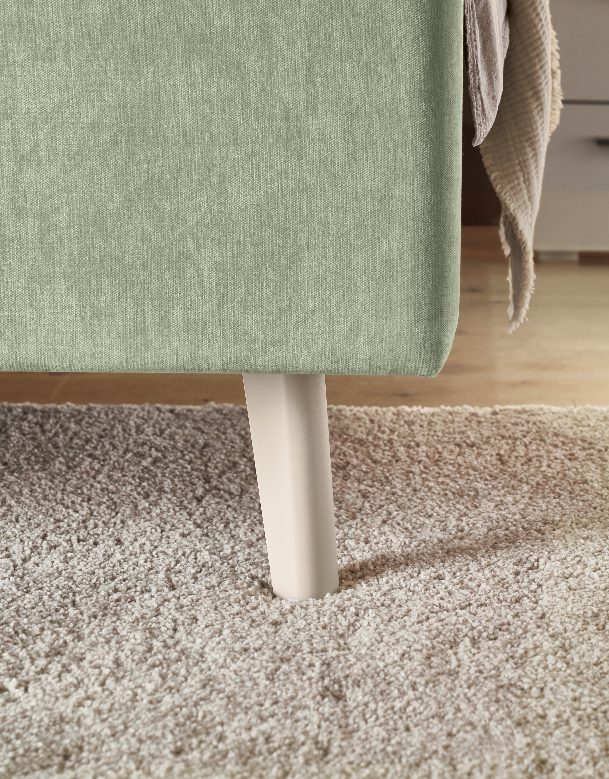 set one by Musterring Polsterbett »Cary, Breite 180cm, inkl. 7-Zonen-Tonnentaschenfederkern-Matratze« Erhältlich in verschiedenen Stofffarbe und Matratzenhärtegraden