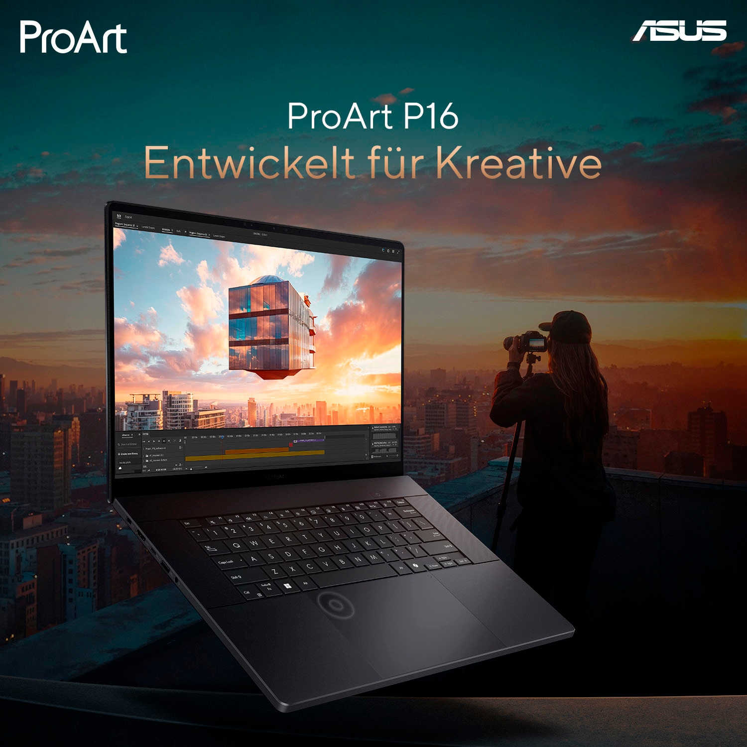Asus Gaming-Notebook »ProArt P16 H7606WP-RJ084X« 40,6 cm / 16 ″ AMD Ryzen™ AI 9 GeForceRTX5070 2.000 GB SSD