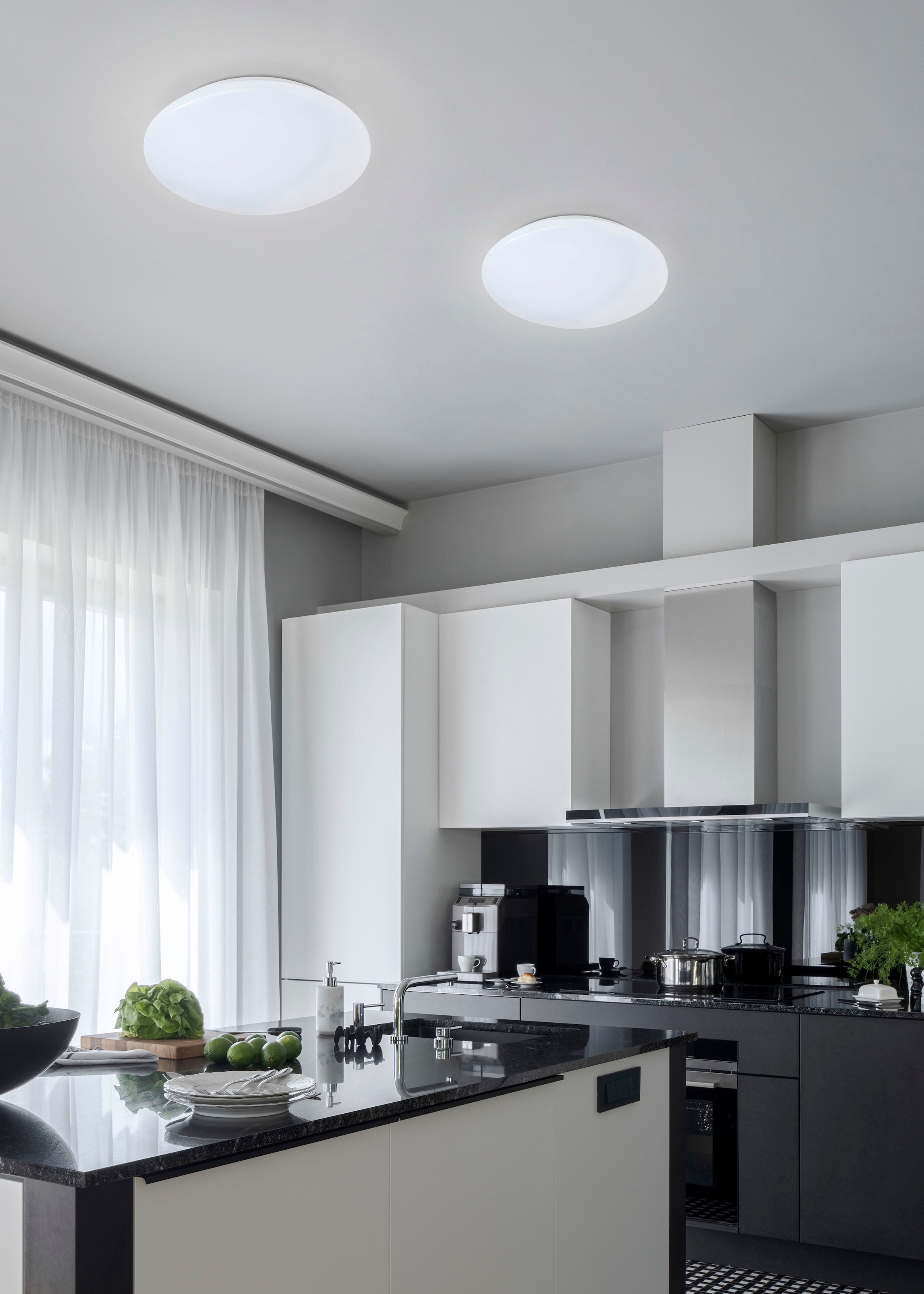REALITY Leuchten LED Deckenleuchte »PUTZ«, 1 flammig, Leuchtmittel LED-Board | LED fest integriert, LED Deckenlampe Badezimmer, IP 44, 1160 Lumen, warmweiß, Durchm 27cm