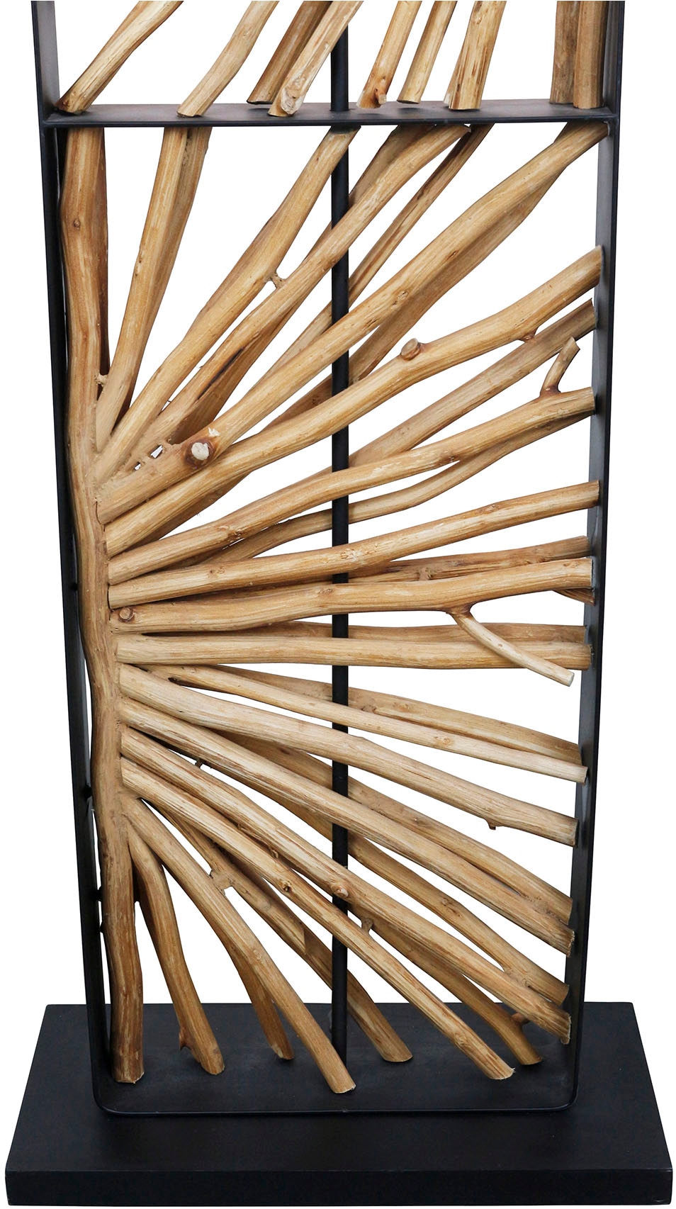 SalesFever Stehlampe »Treibholz« E27 1 Stk. Schirm innen goldfarben