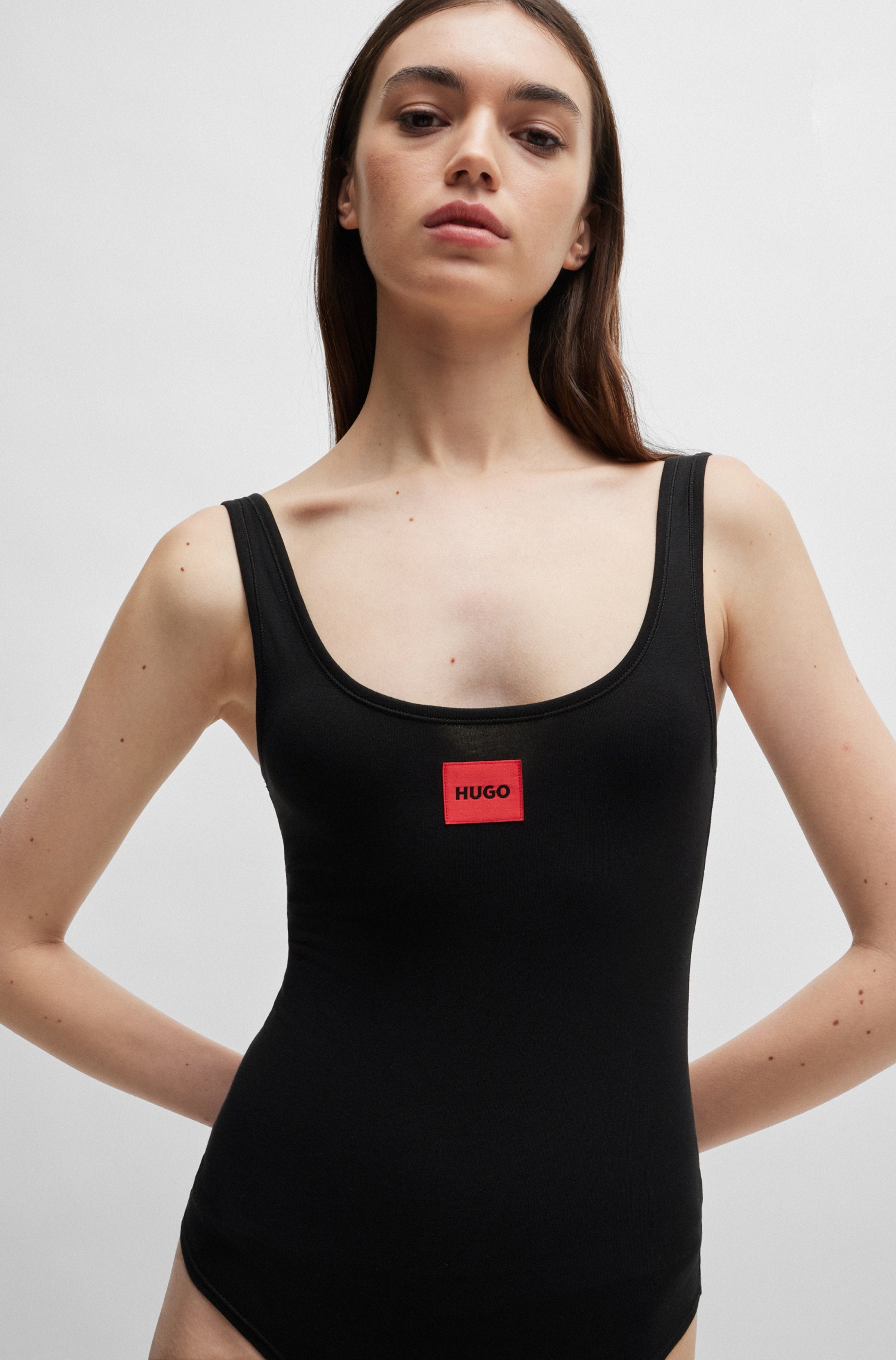 HUGO Underwear Body »BODYSUIT RED LABEL«, mit rotem Logoaufnäher