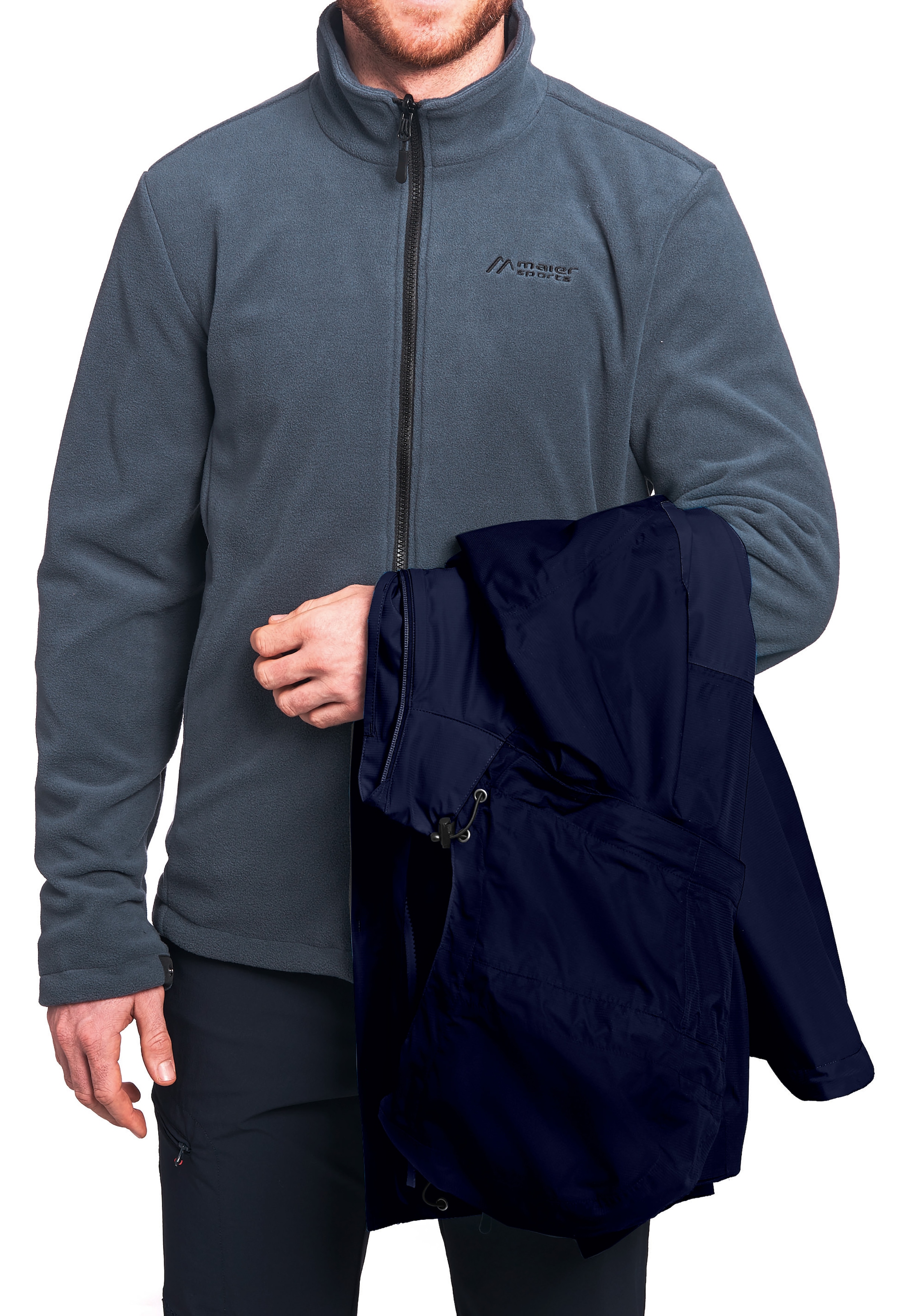 Maier Sports Funktionsjacke »Gregale DJ M« Herren Wanderjacke wasserdicht, Outdoorjacke mit Kapuze