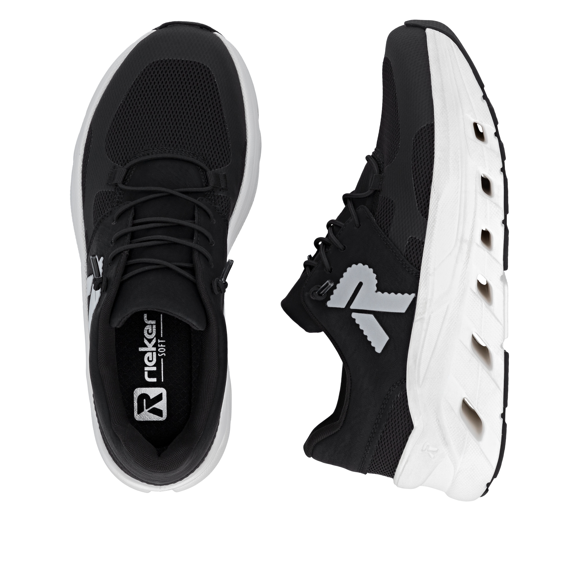 RIEKER Sport Plateausneaker  Slip-on Sneaker, Halbschuh, Freizeitsneaker mit MemoSoft-Innensohle