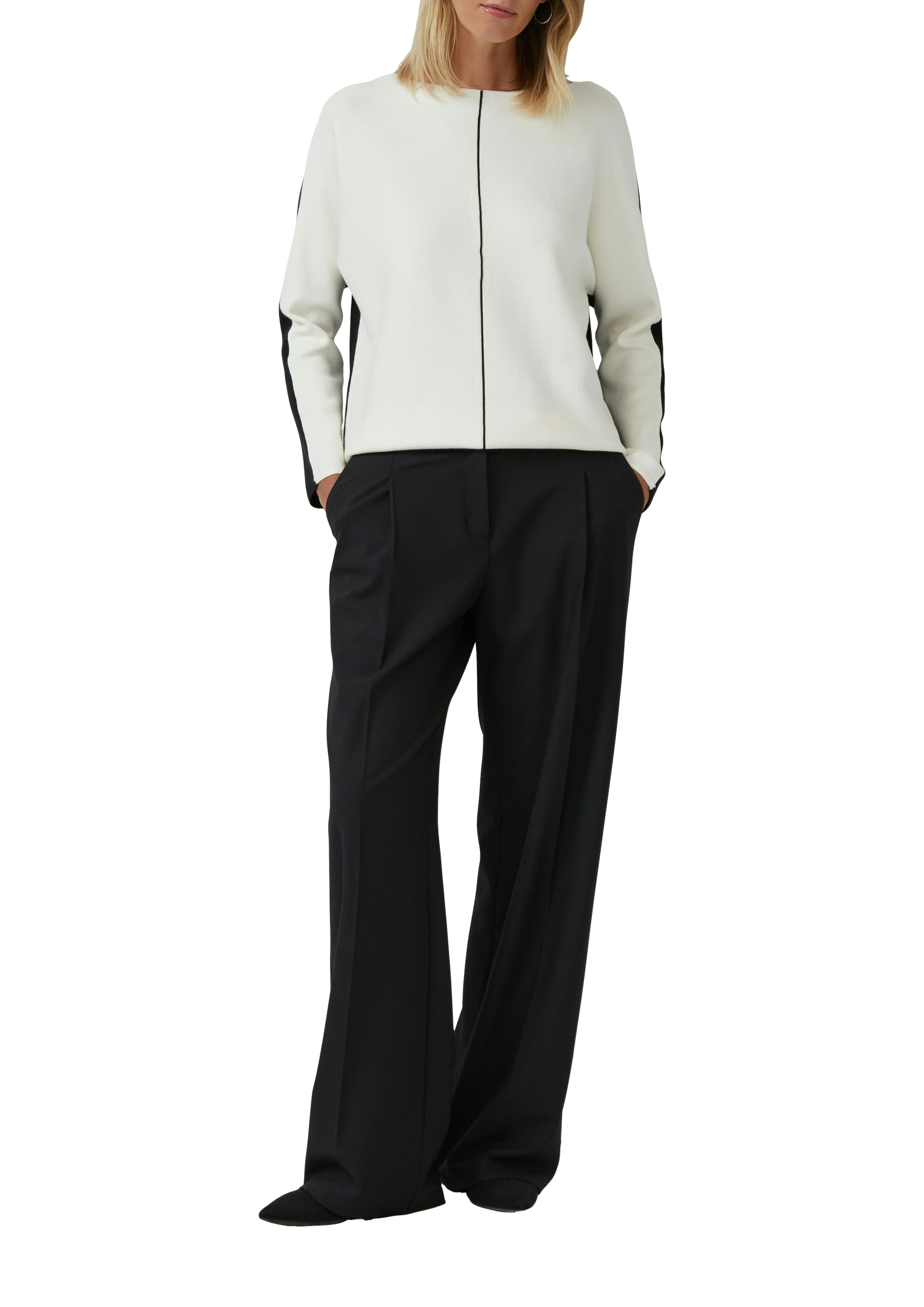 s.Oliver BLACK LABEL Strickpullover mit Colour-Blocking
