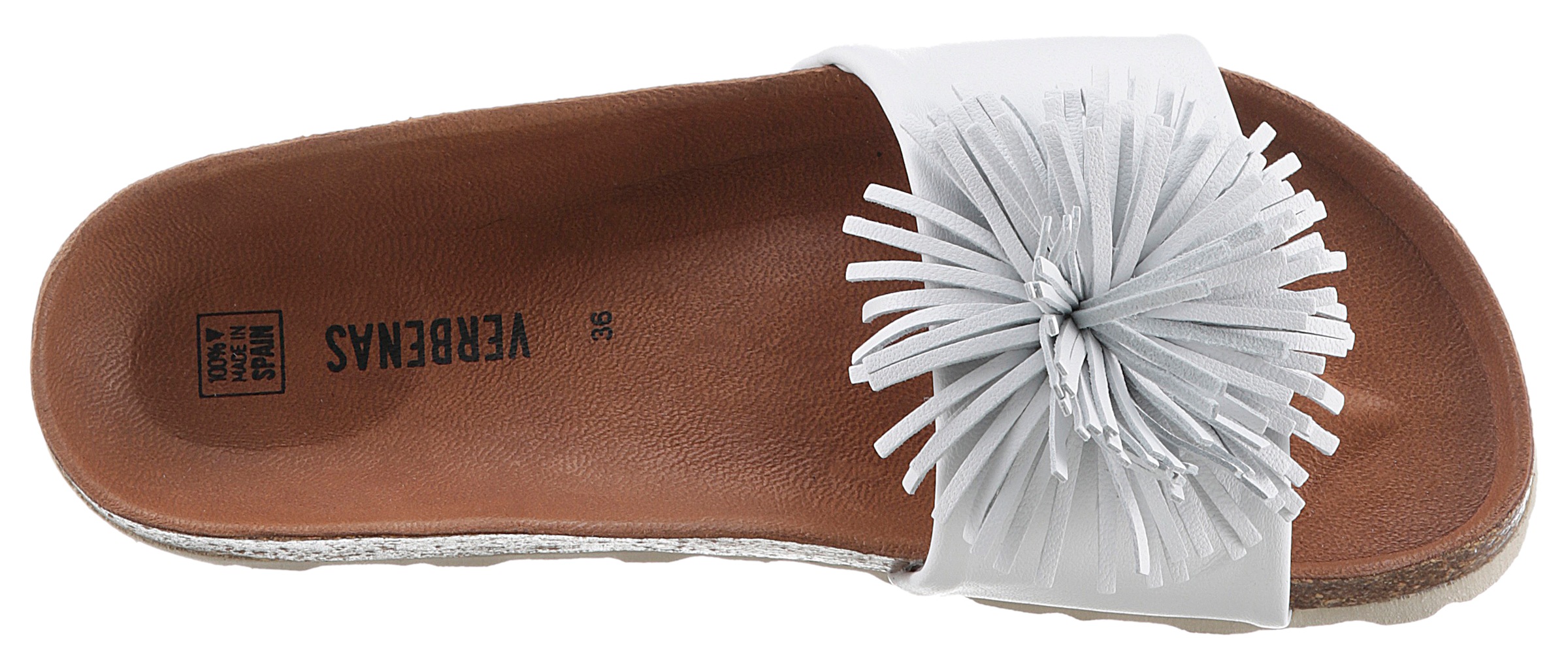 VERBENAS Pantolette »Reina Ecobrush«, Sommerschuh, Schlappen, Strandschuh für den Sommer