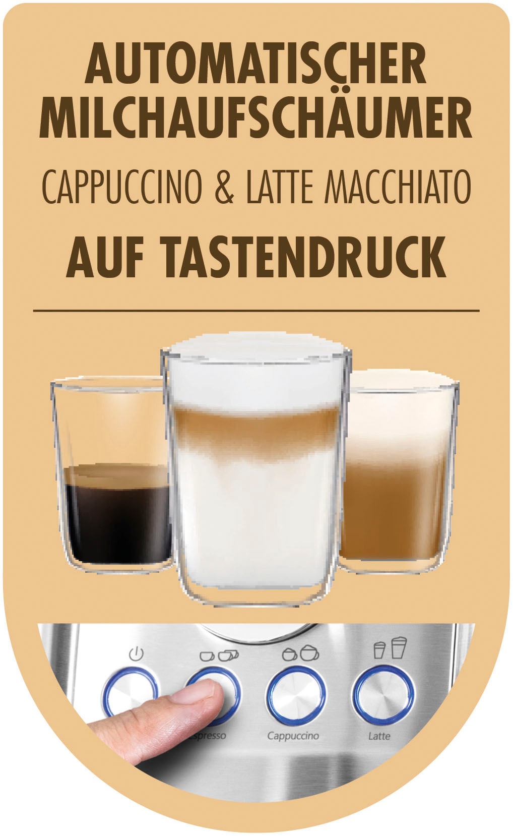 Gastroback Espressomaschine »42722 DESIGN ESPRESSO PICCOLO PRO M« mit integriertem, automatischem Milchaufschäumer