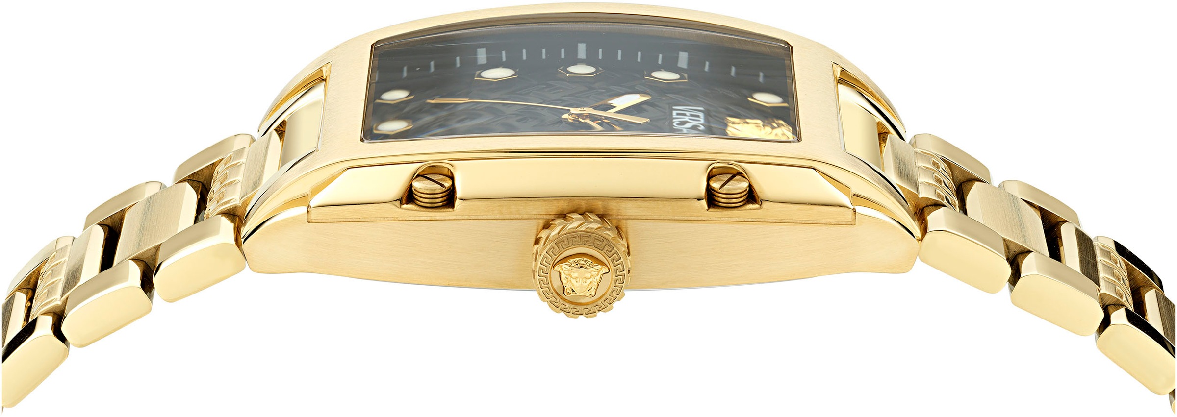 Versace Quarzuhr »DOMINUS LADY«, Armbanduhr, Damenuhr, Saphirglas, Swiss Made, Leuchtindizes, analog