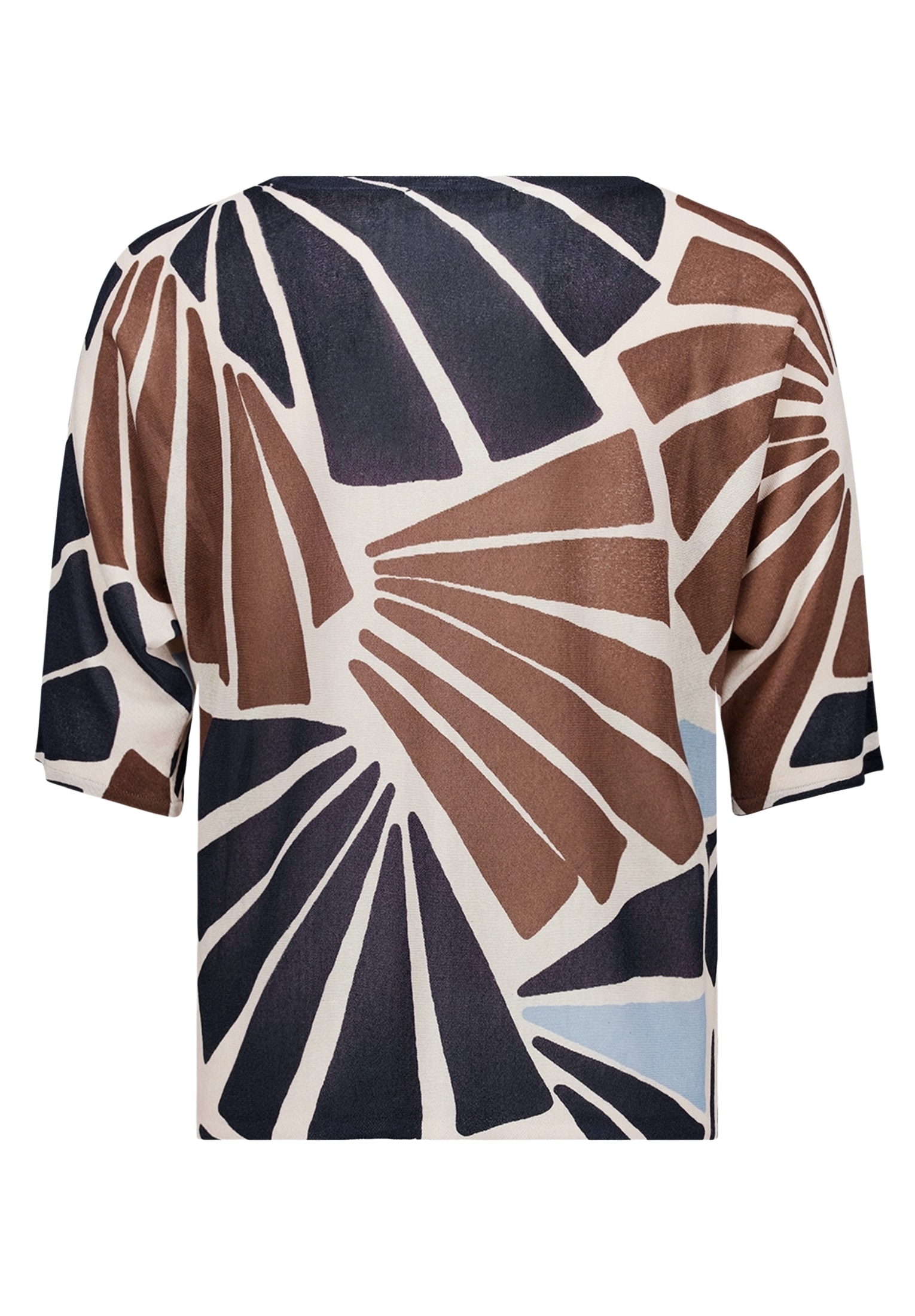 Betty&Co Rundhalspullover »Feinstrickpullover mit Print«