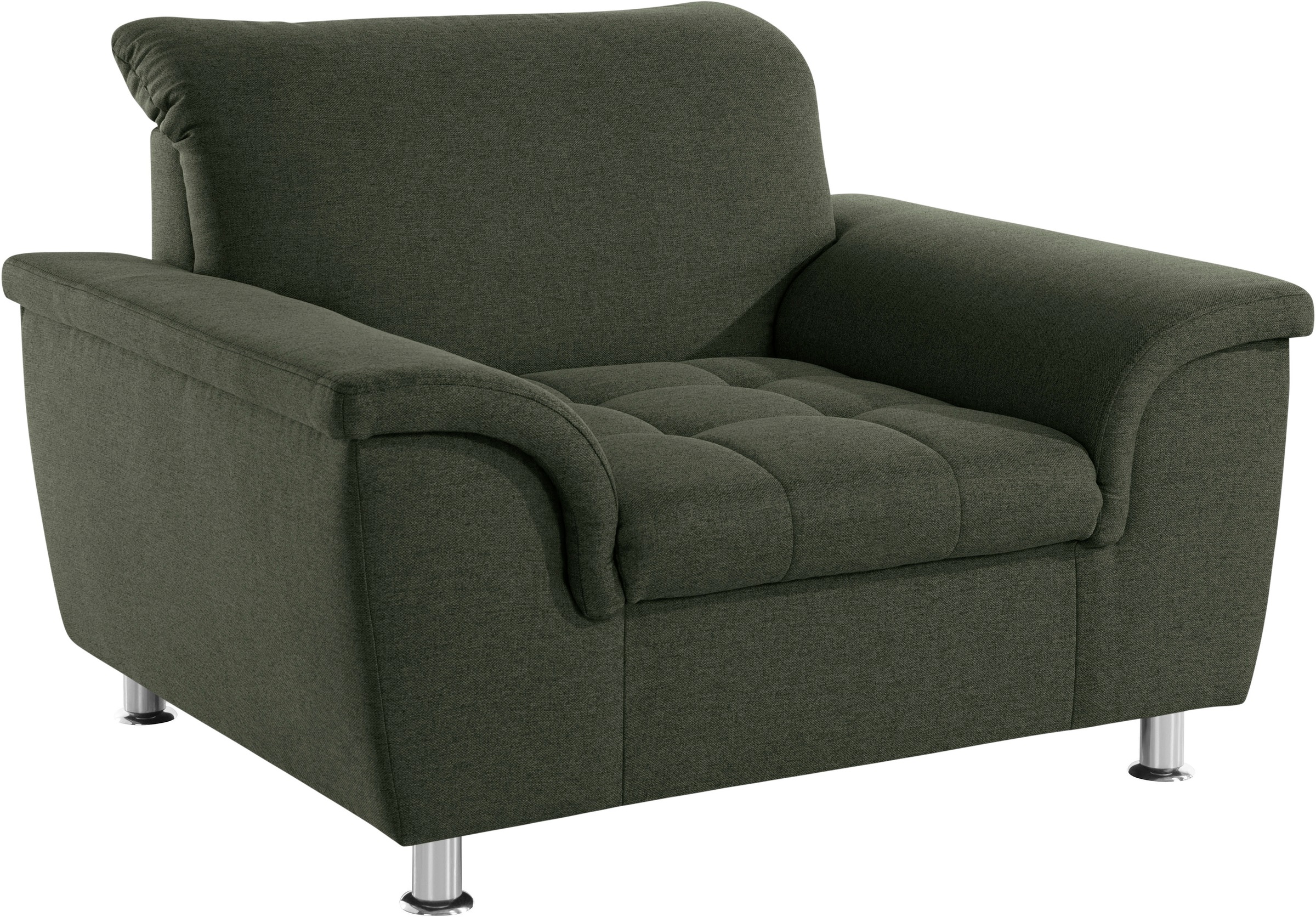 DOMO collection Sessel »Franzi, zeitlos und elegant, moderne Sitzheftung«, wahlweise mit Kopfteilverstellung