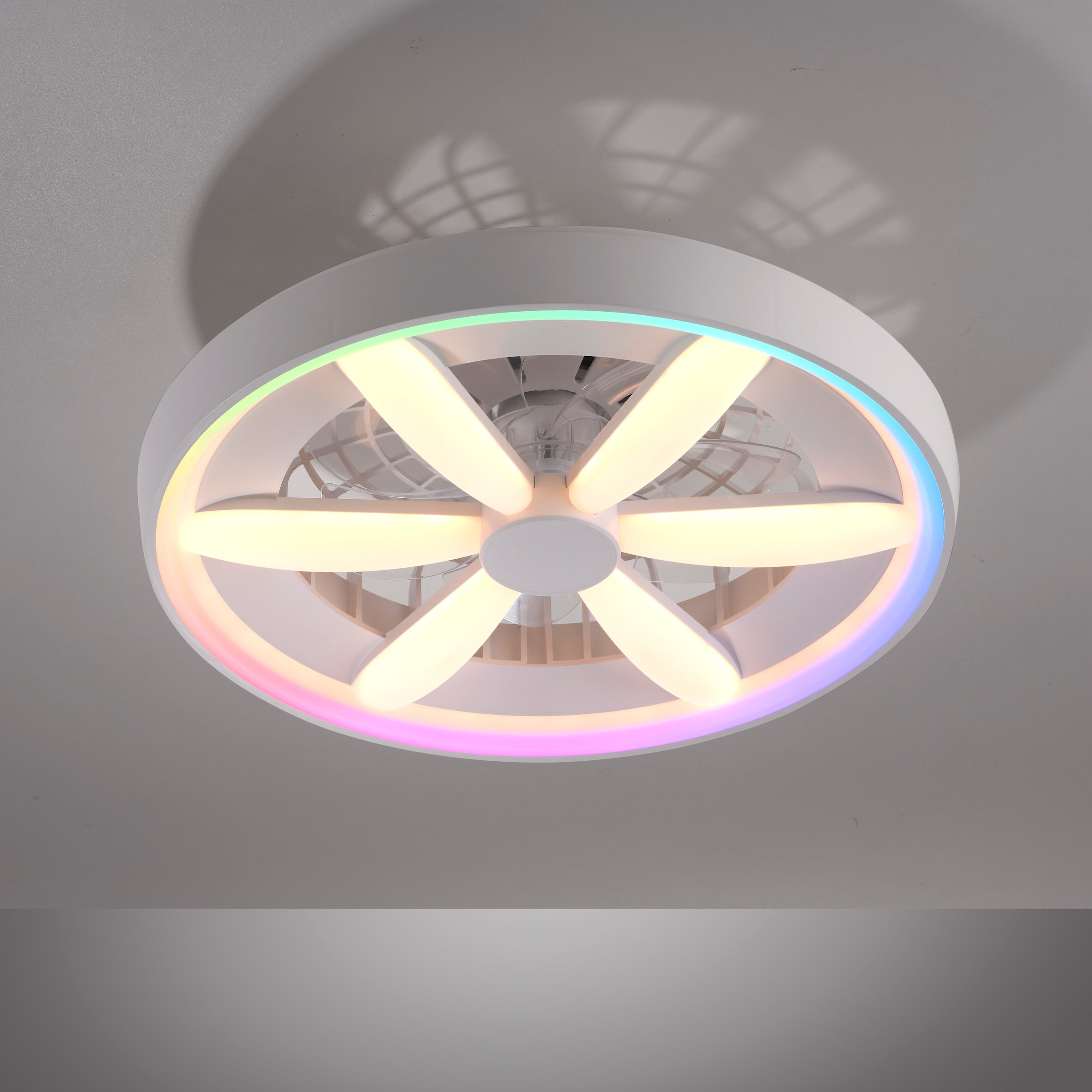 JUST LIGHT LED Deckenleuchte »AEROLUX« LED-Board 1 Stk. warmweiß - kaltweiß mit Ventilator, dimmbar, CCT 2700-6500K, RGB, Memory-/ Timerfunktion
