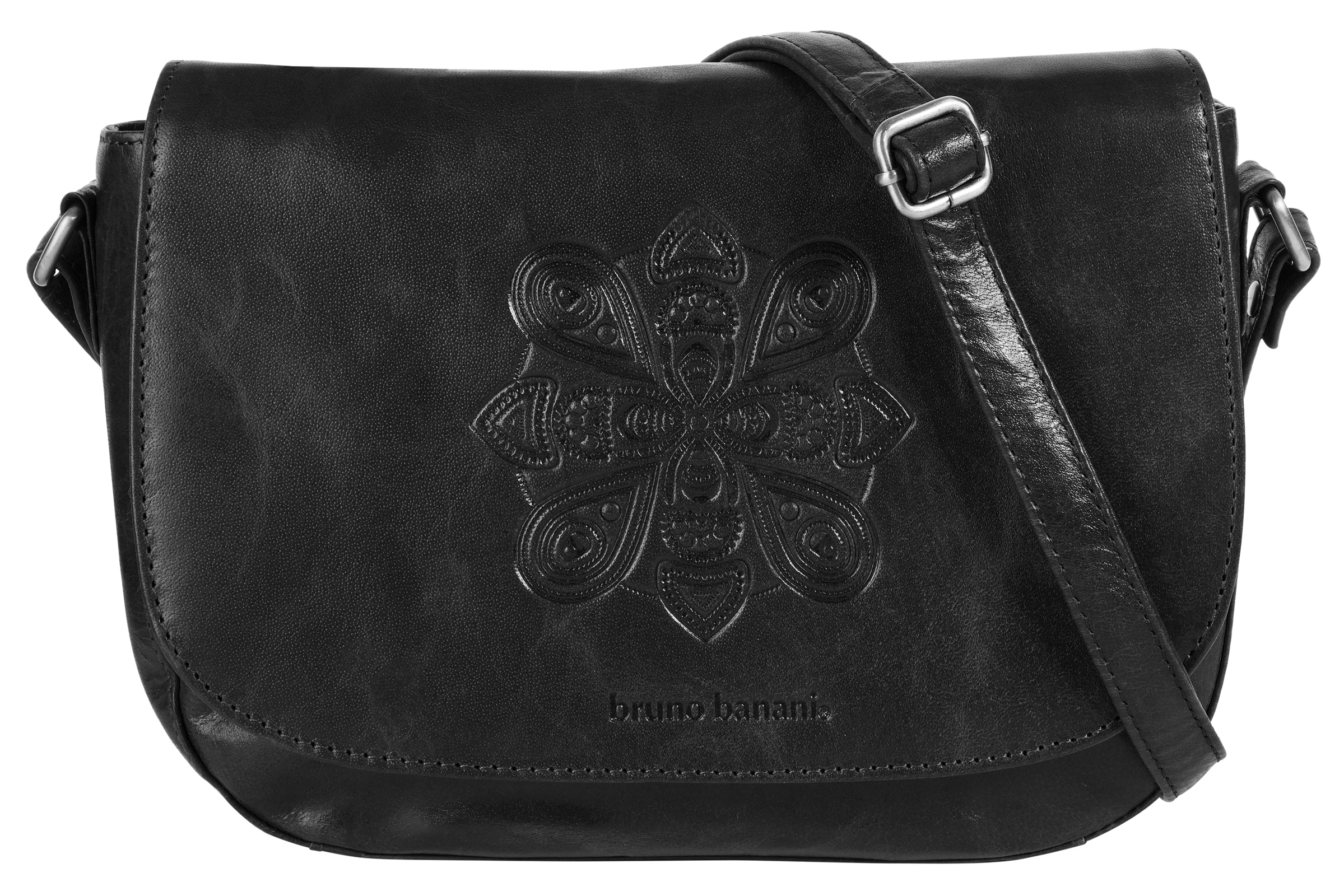 Bruno Banani Umhängetasche "BRUNO BANANI Damen MANDALA echt Leder" echt Leder
