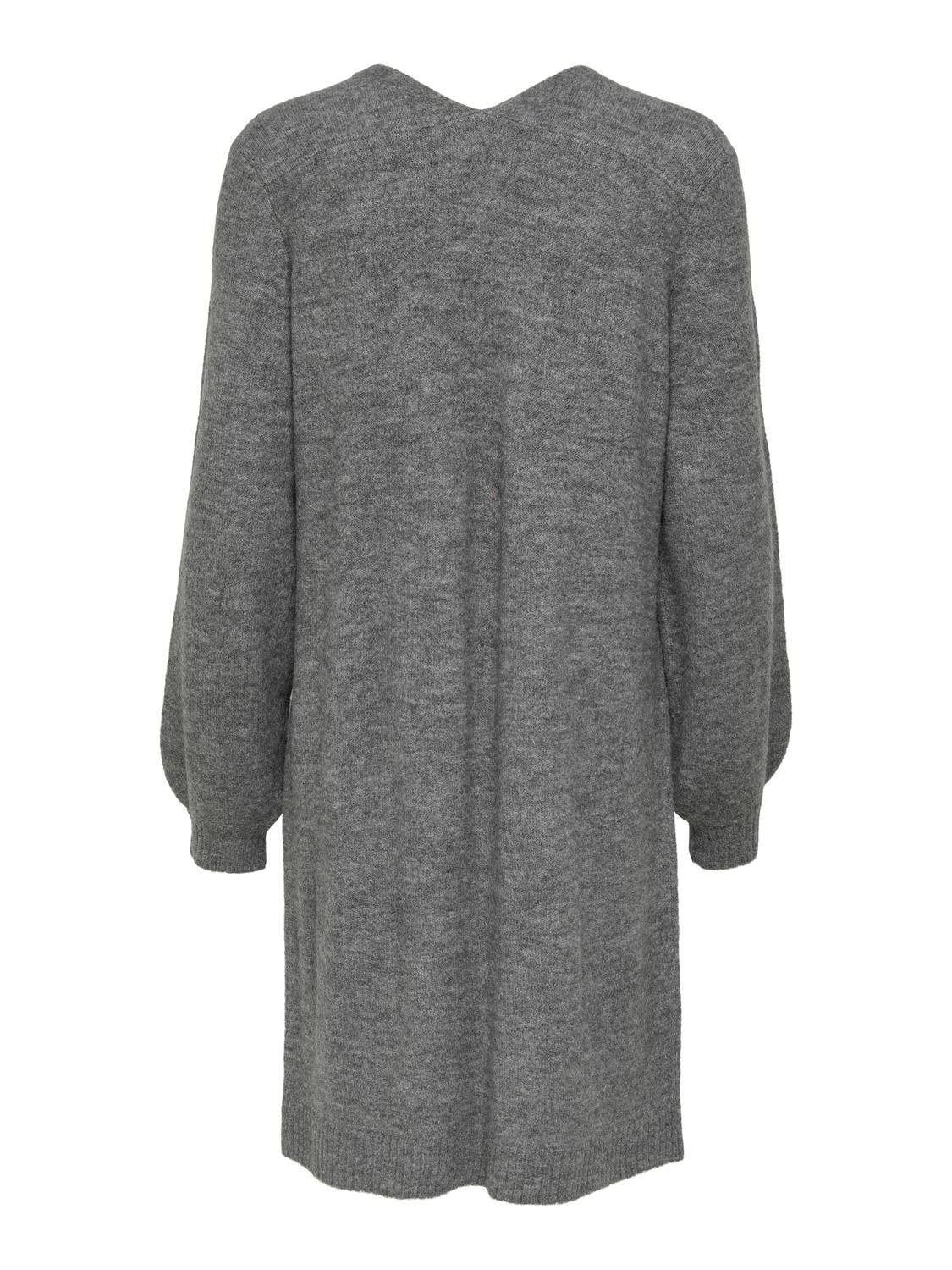 JDY Strickkleid »JDYELANORA L/S V-NECK DRESS KNT NOOS«