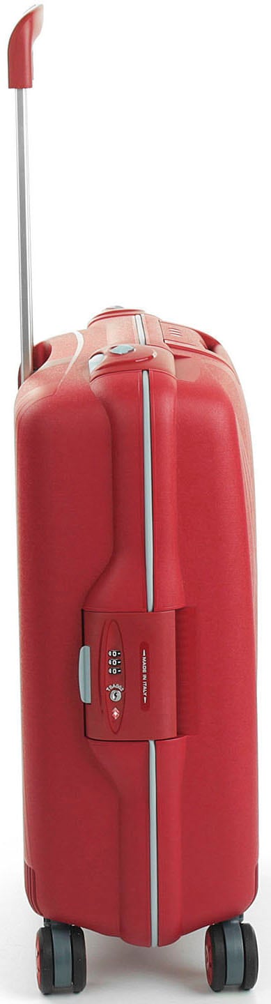 RONCATO Hartschalen-Trolley »Light Carry-on, 55 cm, rot«, 4 Rollen, Handgepäck-Koffer Hartschalen-Koffer mit TSA Schloss