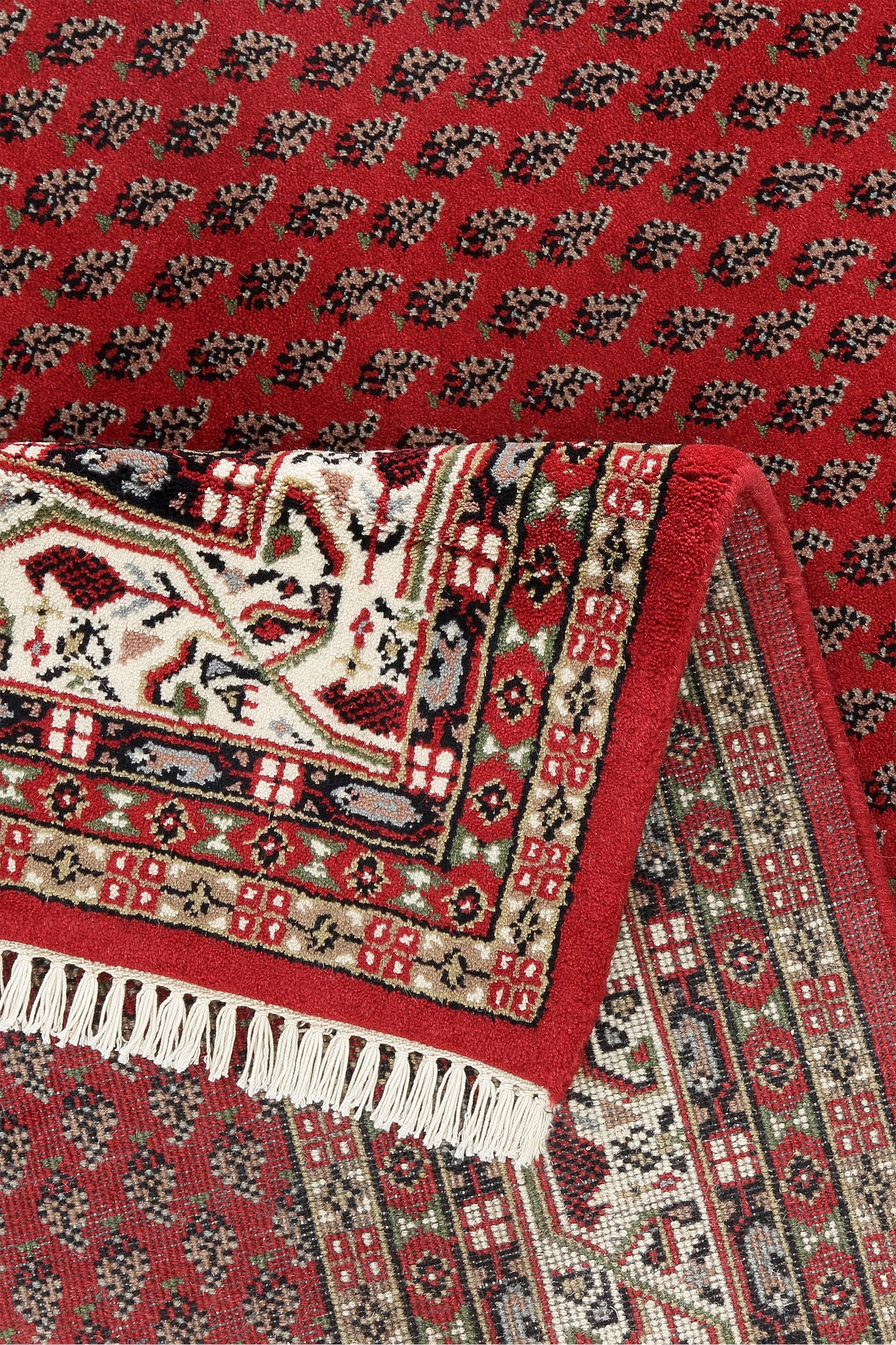 THEKO Orientteppich »Chandi Mir«, rechteckig, 12 mm Höhe, reine Wolle, handgeknüpft, mit Fransen