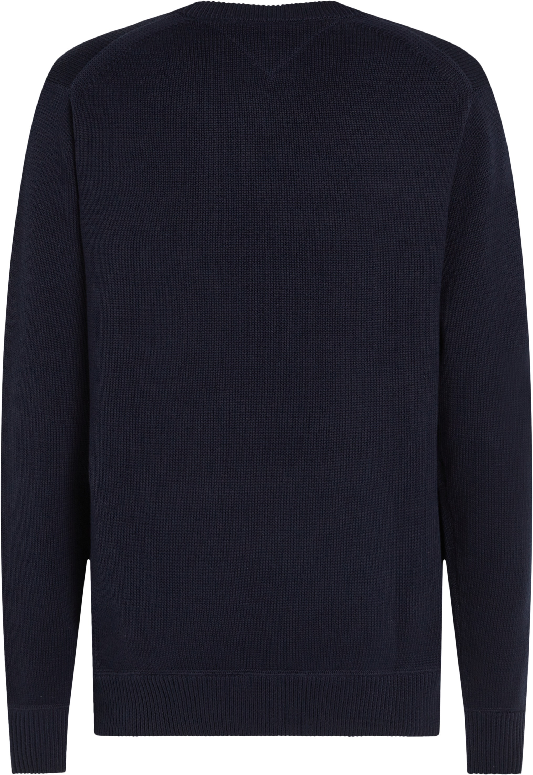 Tommy Hilfiger Strickpullover »CHUNKY COTTON C NECK«, mit Logosrickerei