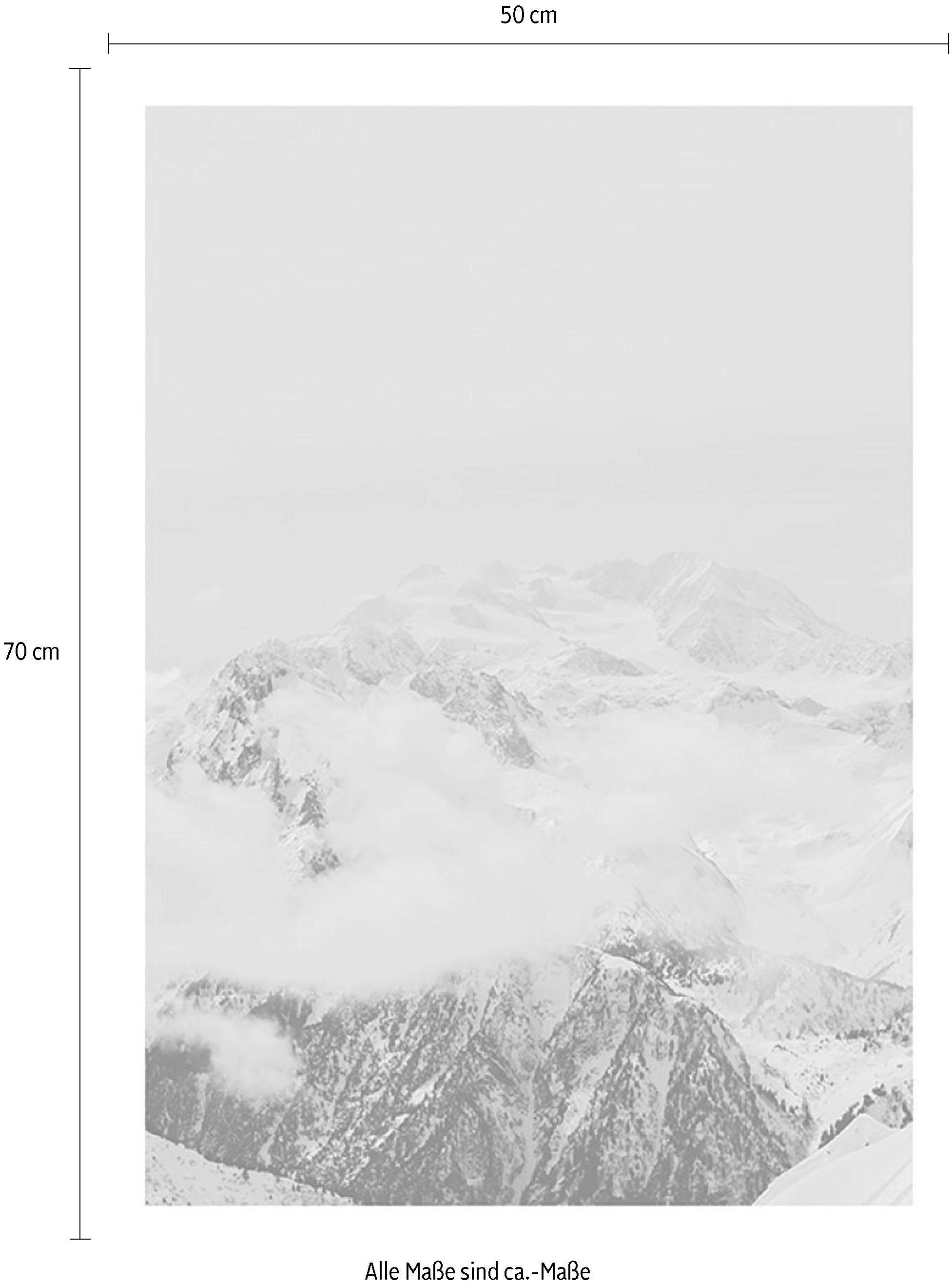 Komar Bild »Mountain Clouds«, Natur, (1 St.), Wandbild zur Dekoration - ohne Rahmen