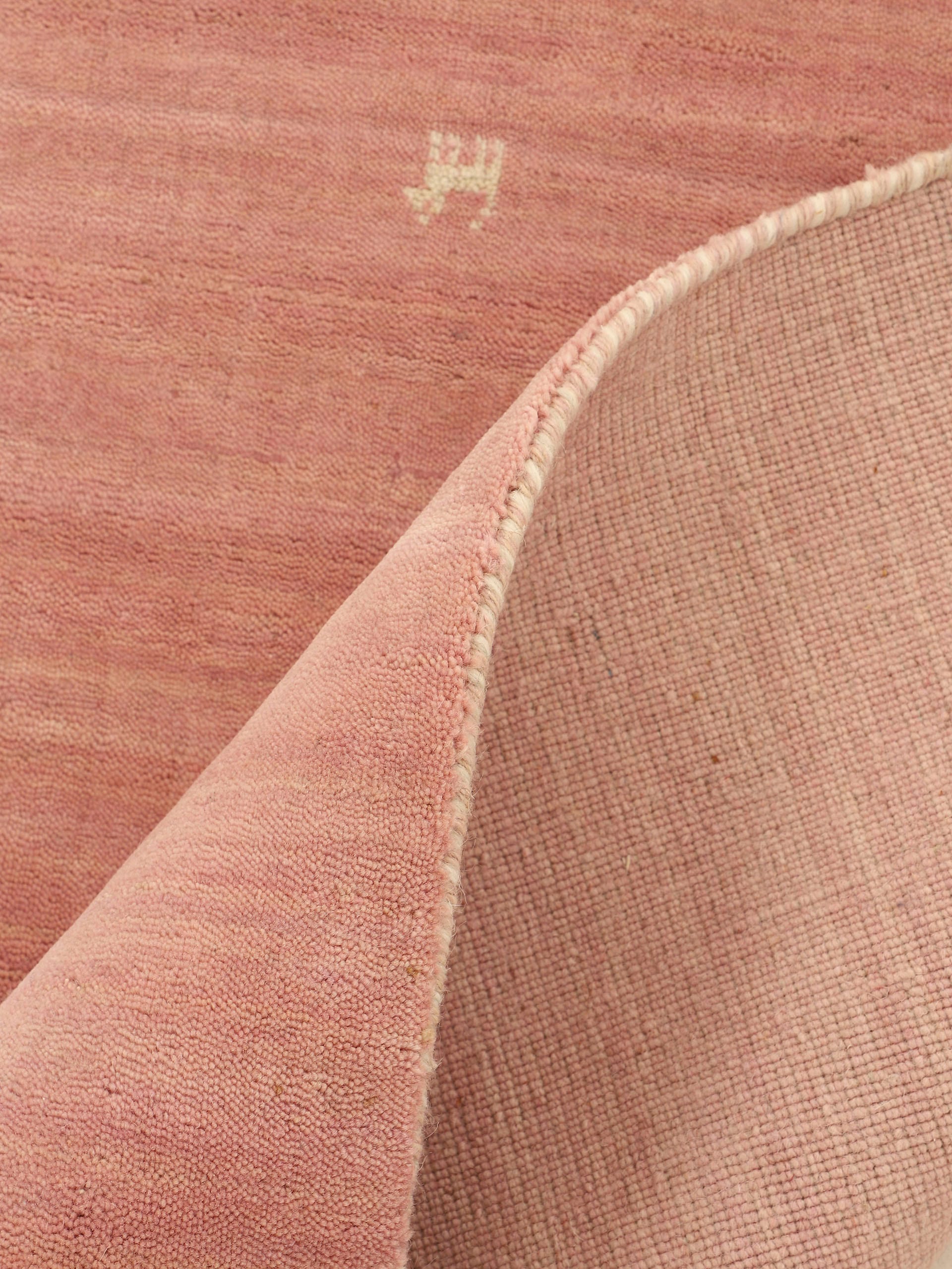carpetfine Wollteppich »Gabbeh Uni, auch als Läufer erhältlich«, rechteckig, 15 mm Höhe, reine Wolle, handgewebt, Gabbeh Loom Tiermotiv, große Farbauswahl