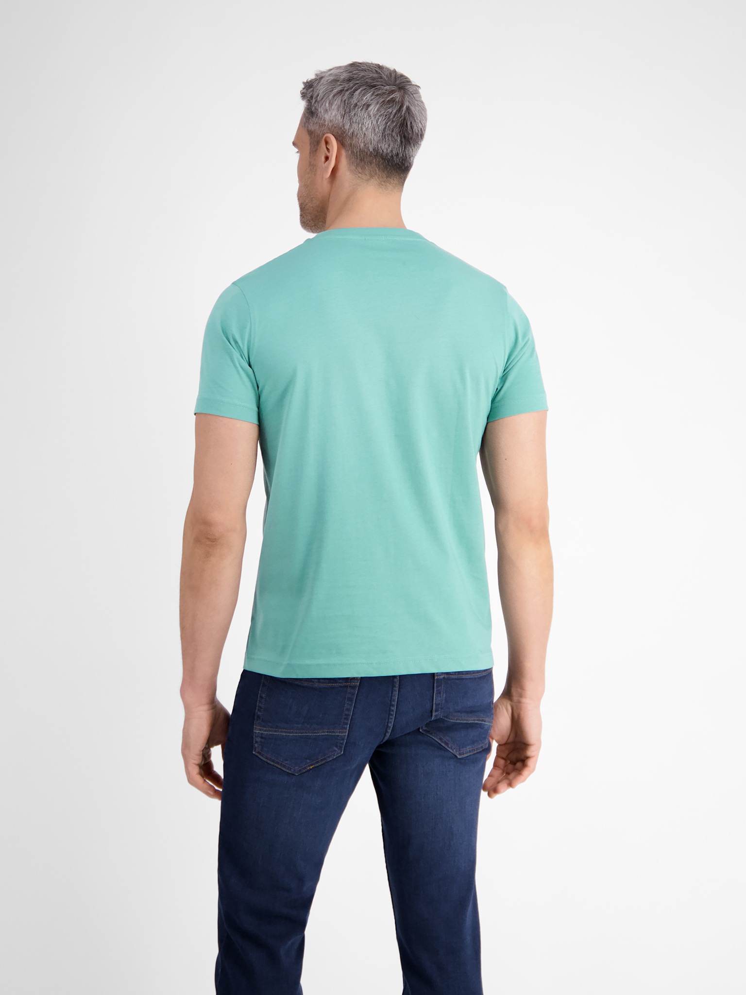 LERROS Rundhalsshirt, mit Logo Stickerei