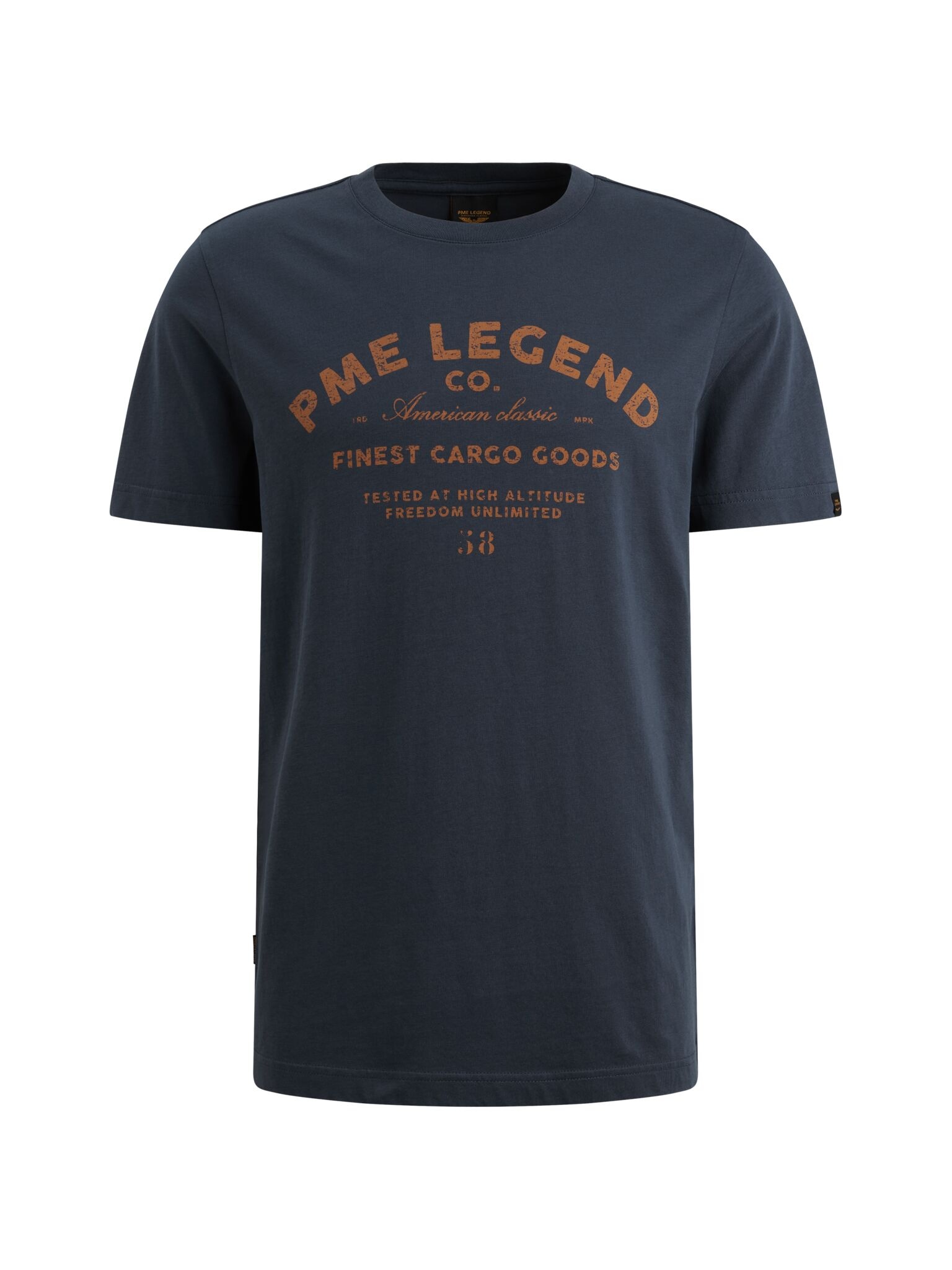 PME LEGEND T-Shirt »Short Sleeve Play Single Jersey Graphic« aus reiner Baumwolle, Rundhals