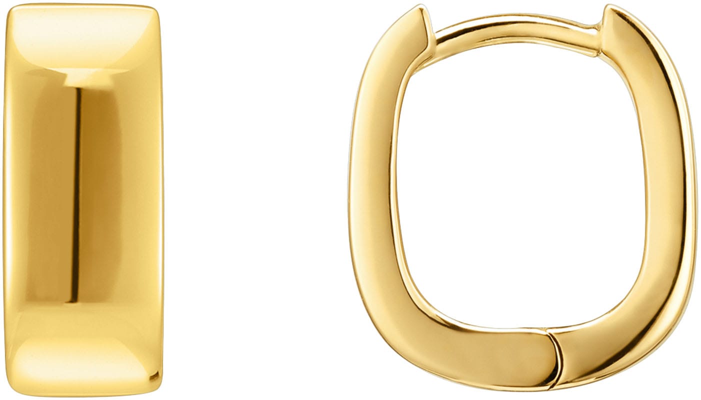 THOMAS SABO Paar Creolen "Schmuck Silber 925 Ohrringe mit eckiger Form"