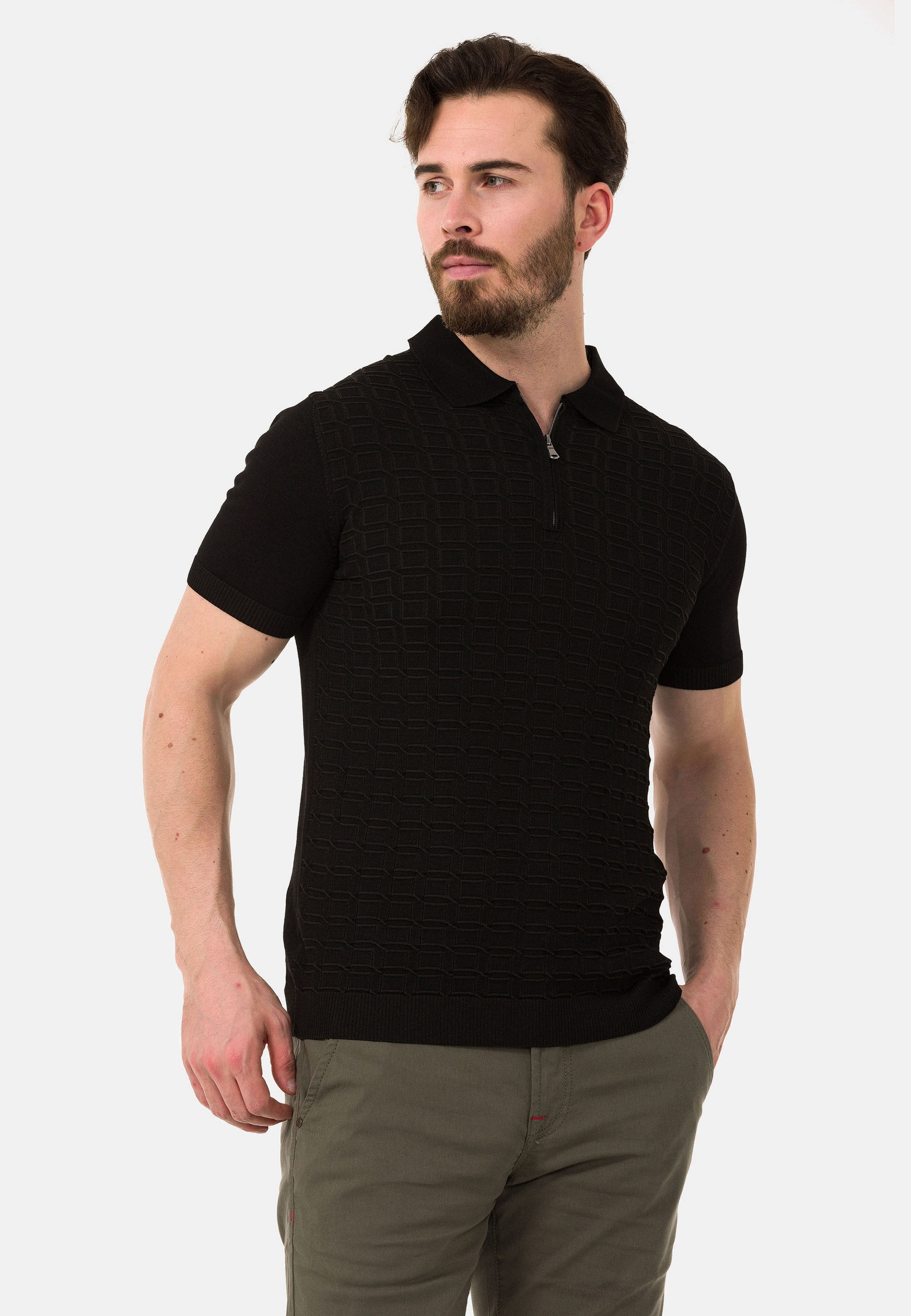 Cipo & Baxx T-Shirt »CT752« gerade geschnitten