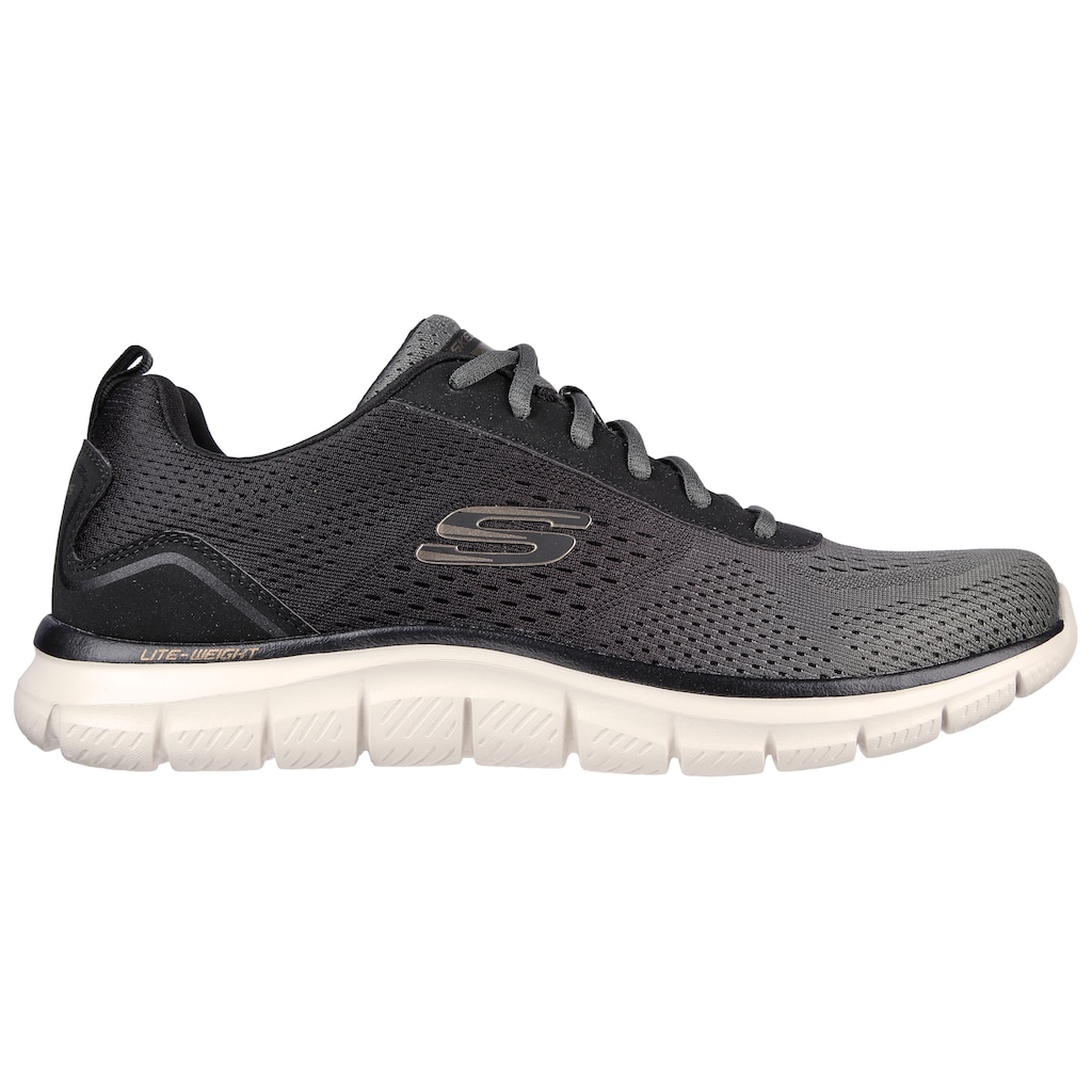 Skechers Sneaker »TRACK«, mit dezenten Kontrast-Details, Freizeitschuh, Halbschuh, Schnürschuh