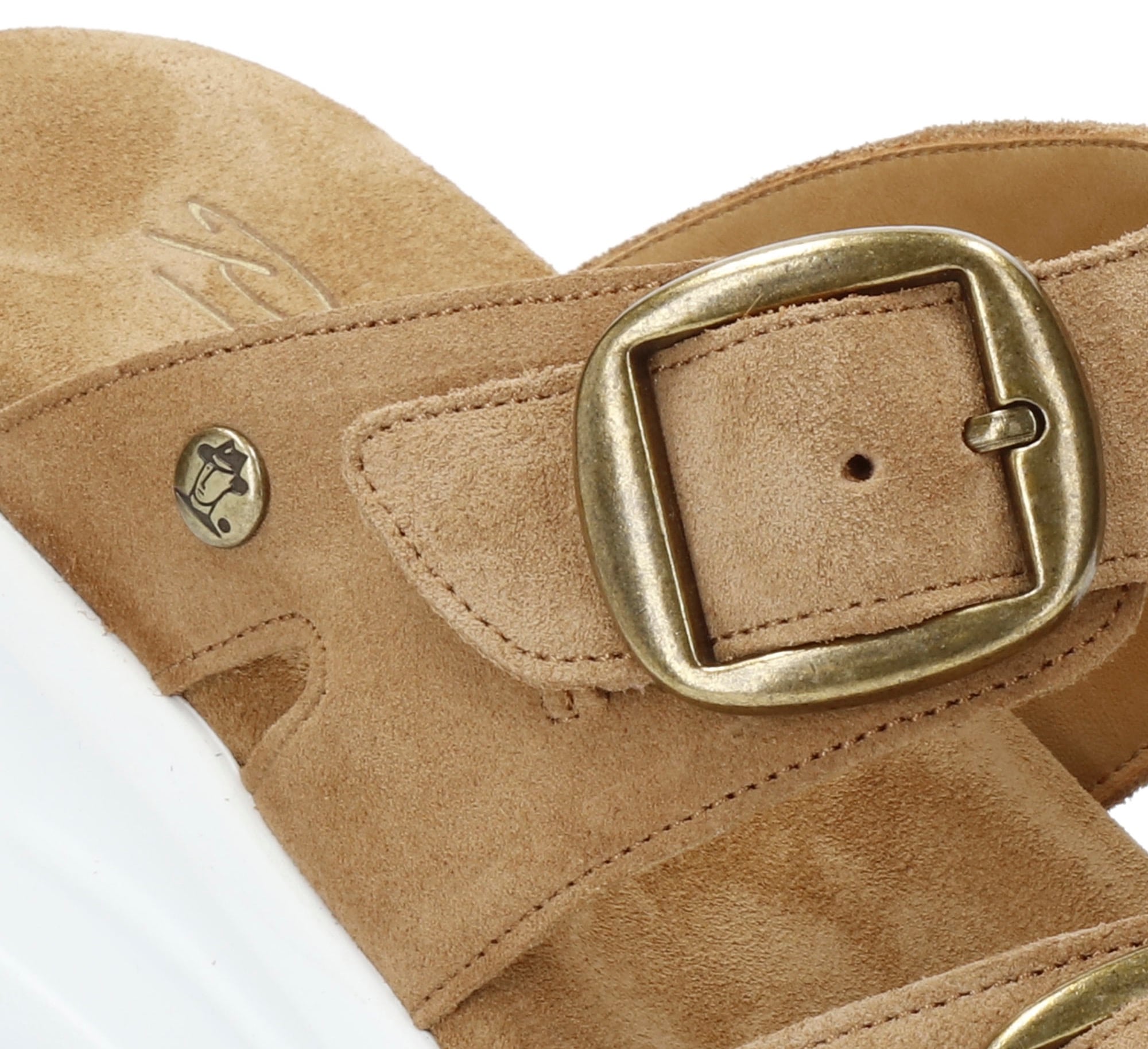 Panama Jack Pantolette »Navia«, Sommerschuh, Strandschuh, Hausschuh mit weichem Softfußbett