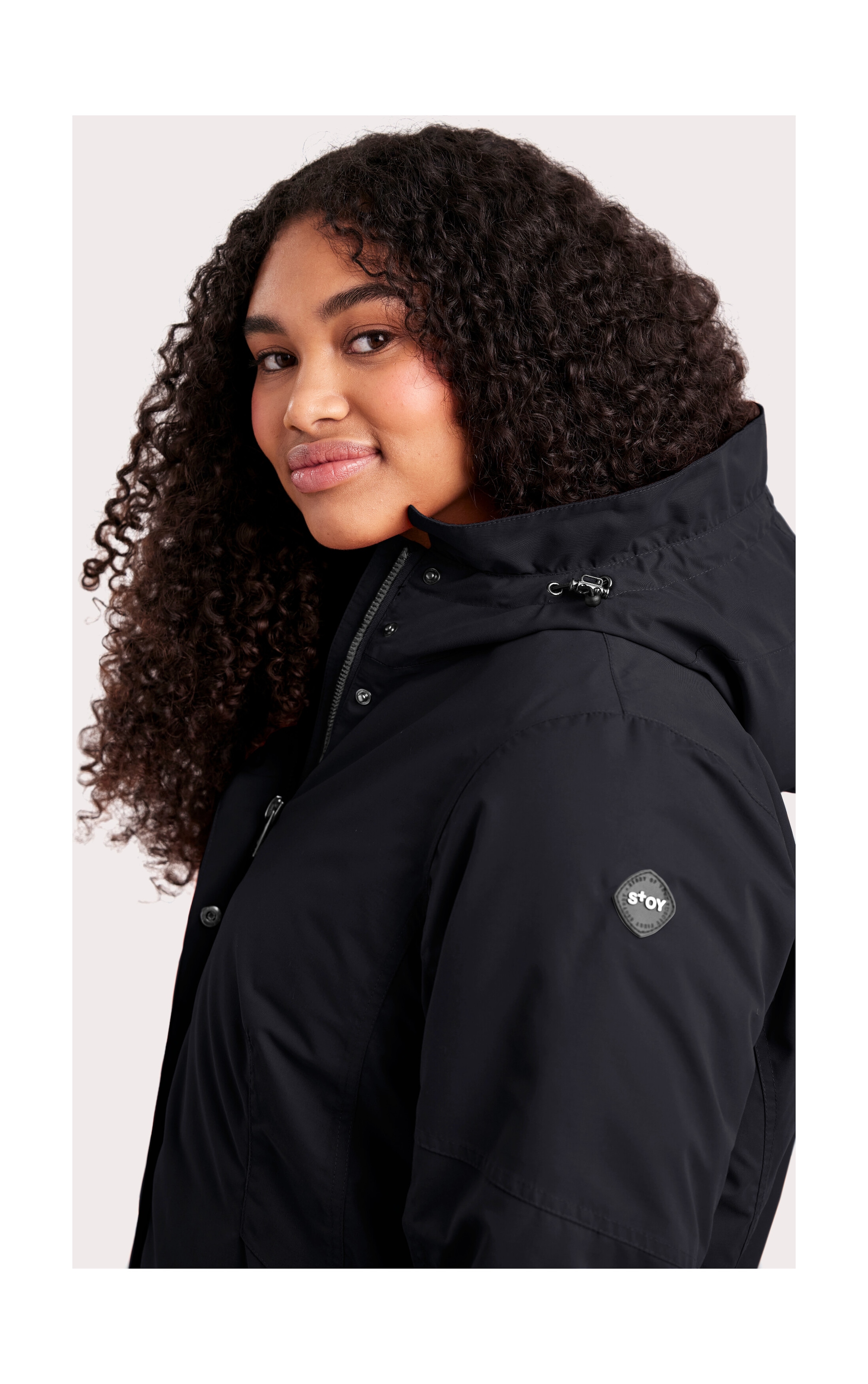 STOY Funktionsjacke »STW 4 WMN JCKT« Wasserdicht, atmungsaktiv, mit Teddy Fleece, abnehmb. Kapuze