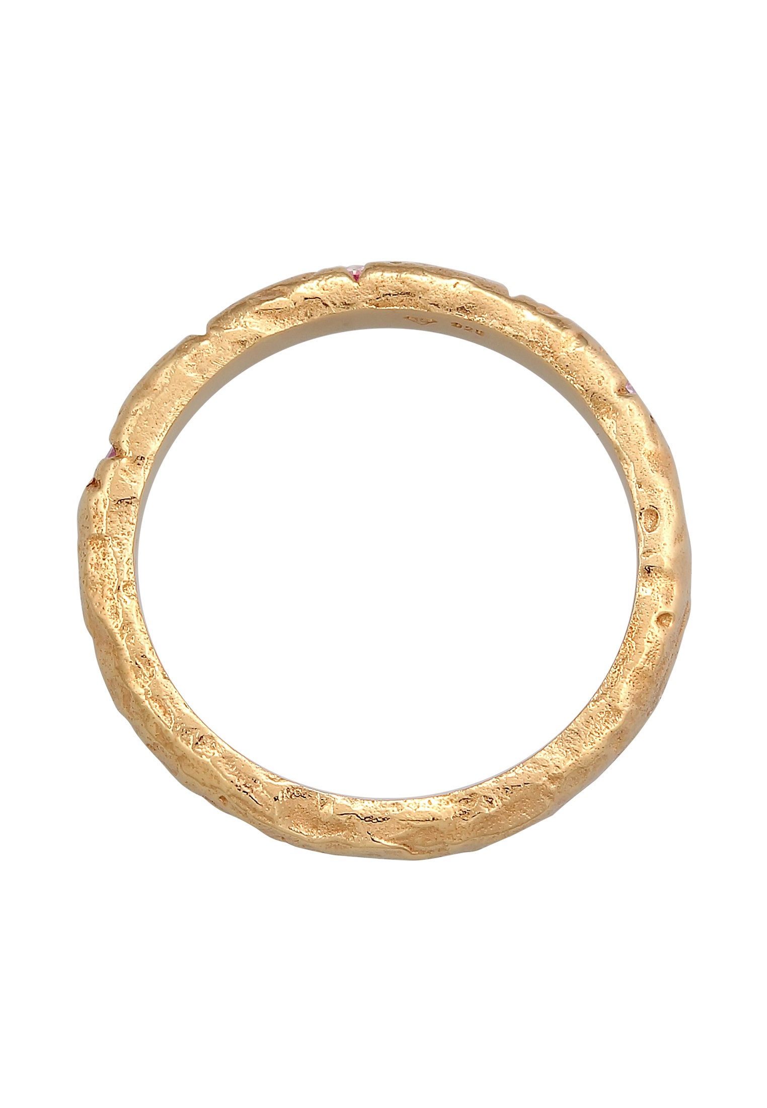 HAZE & GLORY Silberring »Ring Smaragd - Reach for the Stars 375 Gelbgold«