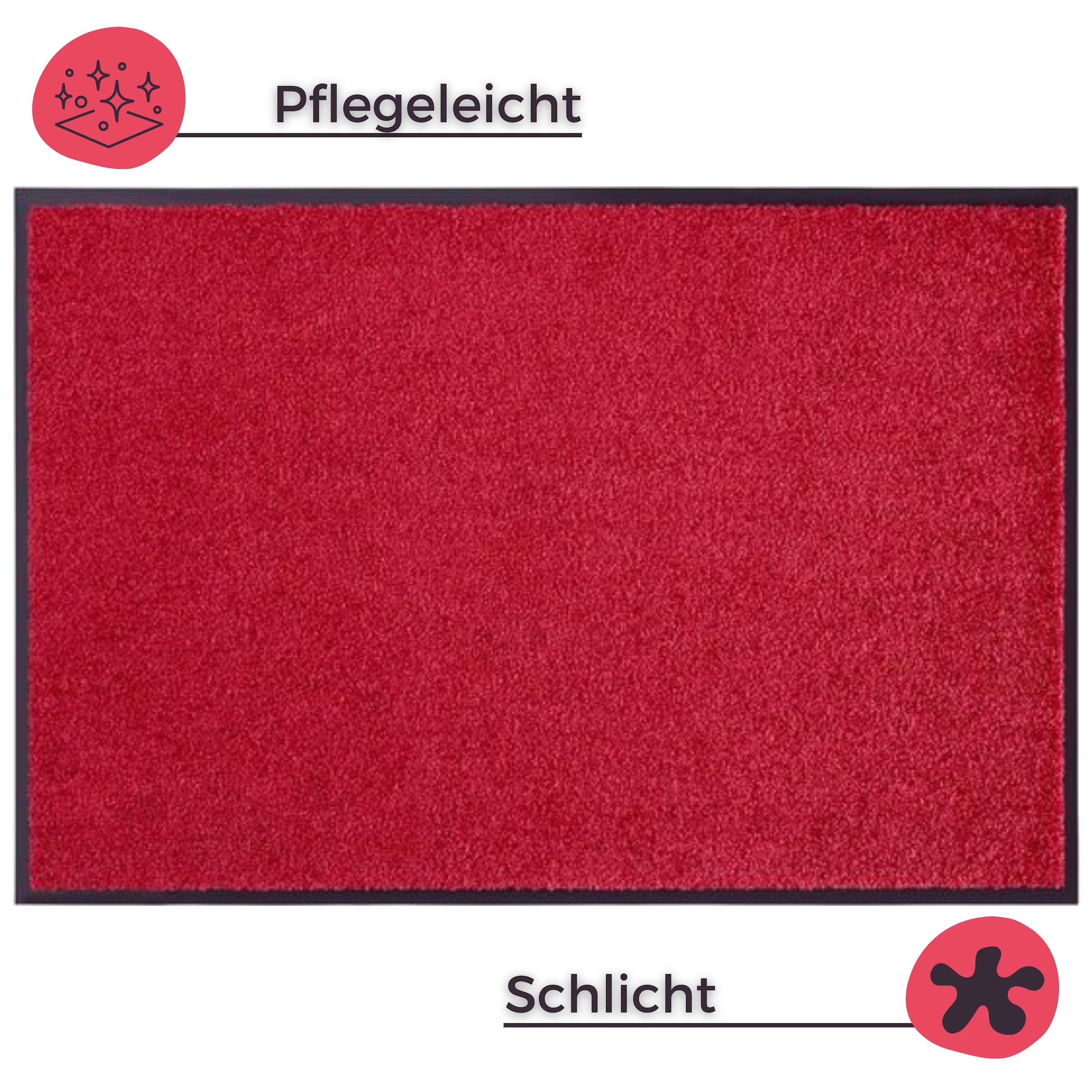 HANSE Home Fußmatte »Wash & Clean«, rechteckig, 7 mm Höhe, Schmutzfangmatte, Türmatte, In- und Outdoor, Teppich, Läufer, waschbar