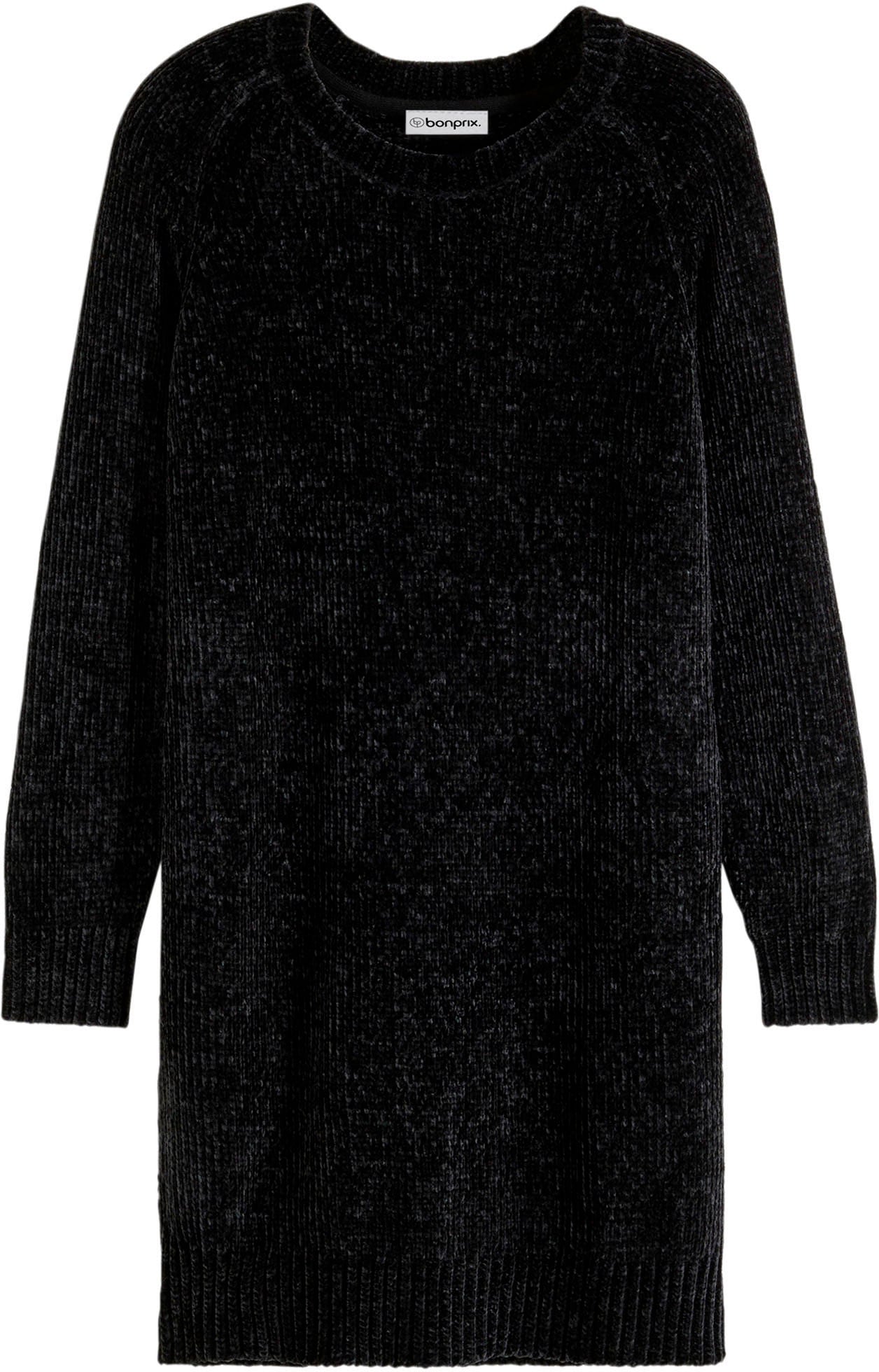 bonprix Strickkleid für den Alltag, aus Polyester, lockere Passform