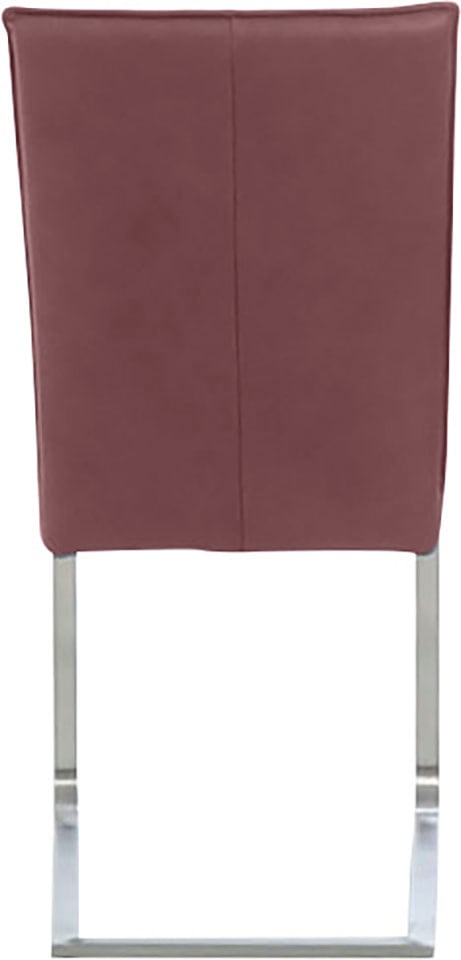 K+W Komfort & Wohnen Freischwinger »Santos III« () mit Sattlernaht, Gestell aus Edelstahl, hochwertiger Sitzkomfort