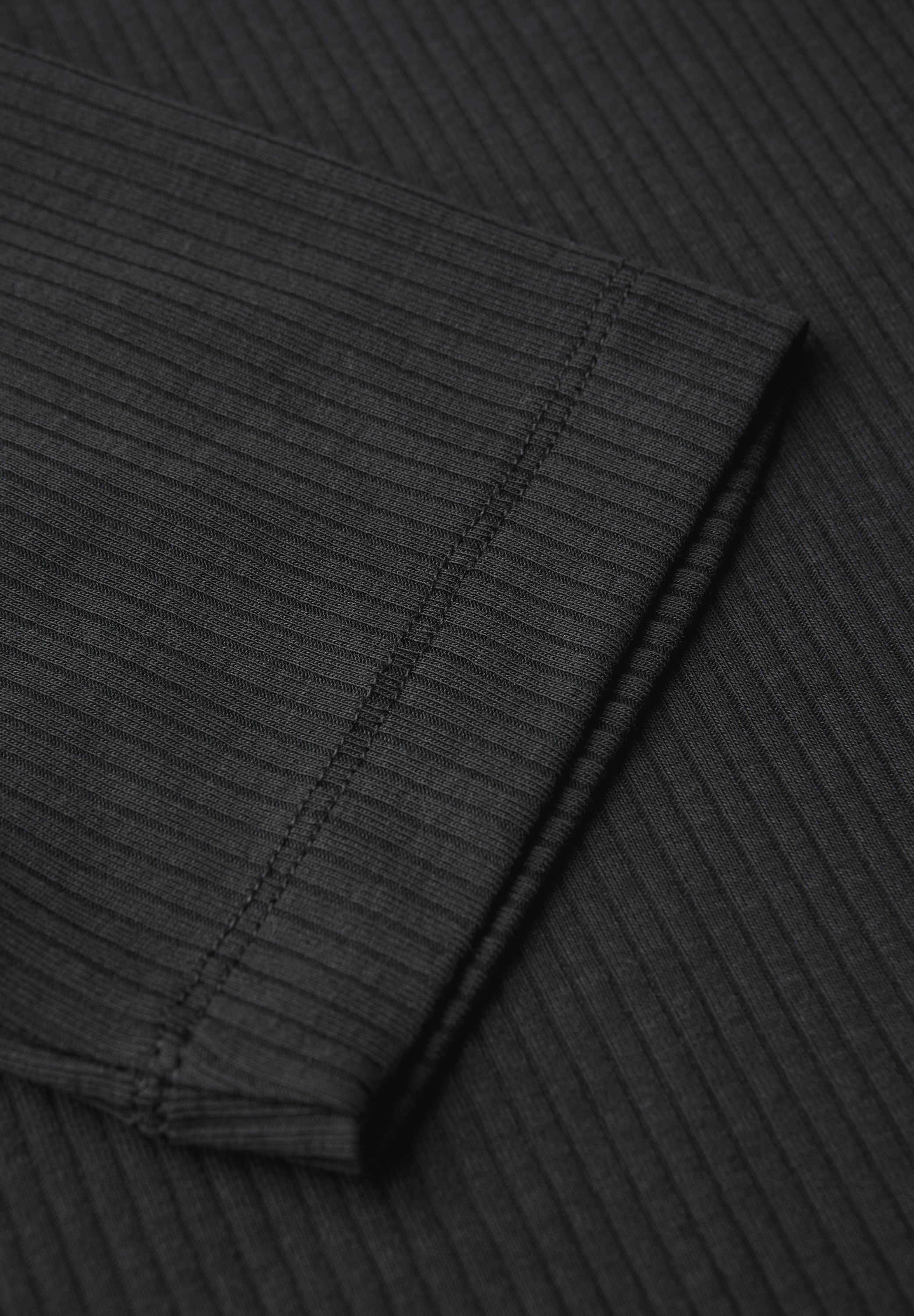 STREET ONE T-Shirt mit Rippstruktur, Sommershirt