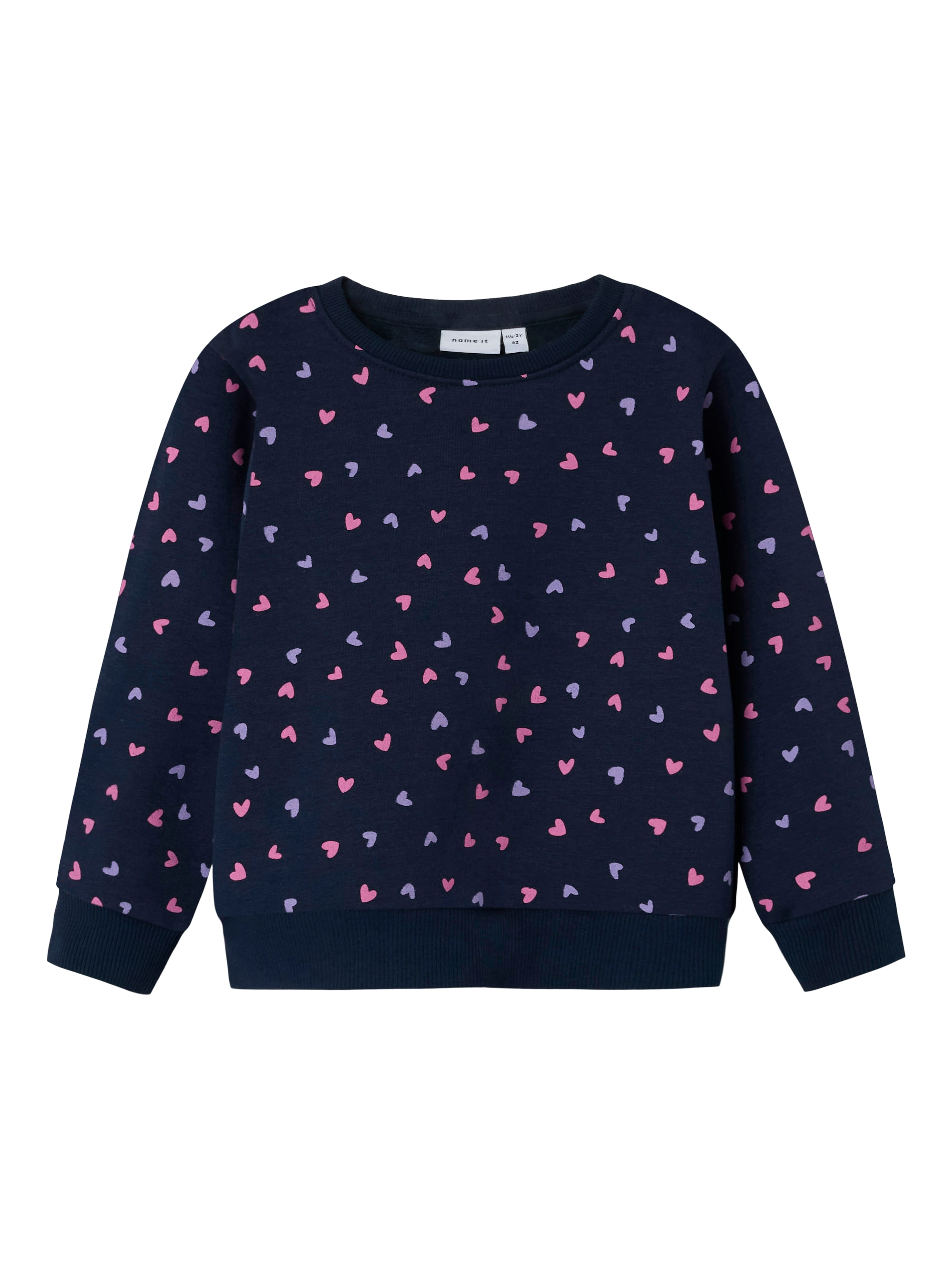 Name It Sweatshirt »NMFDAVINA LS SWEAT FLEECE BRU NOOS«, in klassischer Form und mit tollem Alloverprint